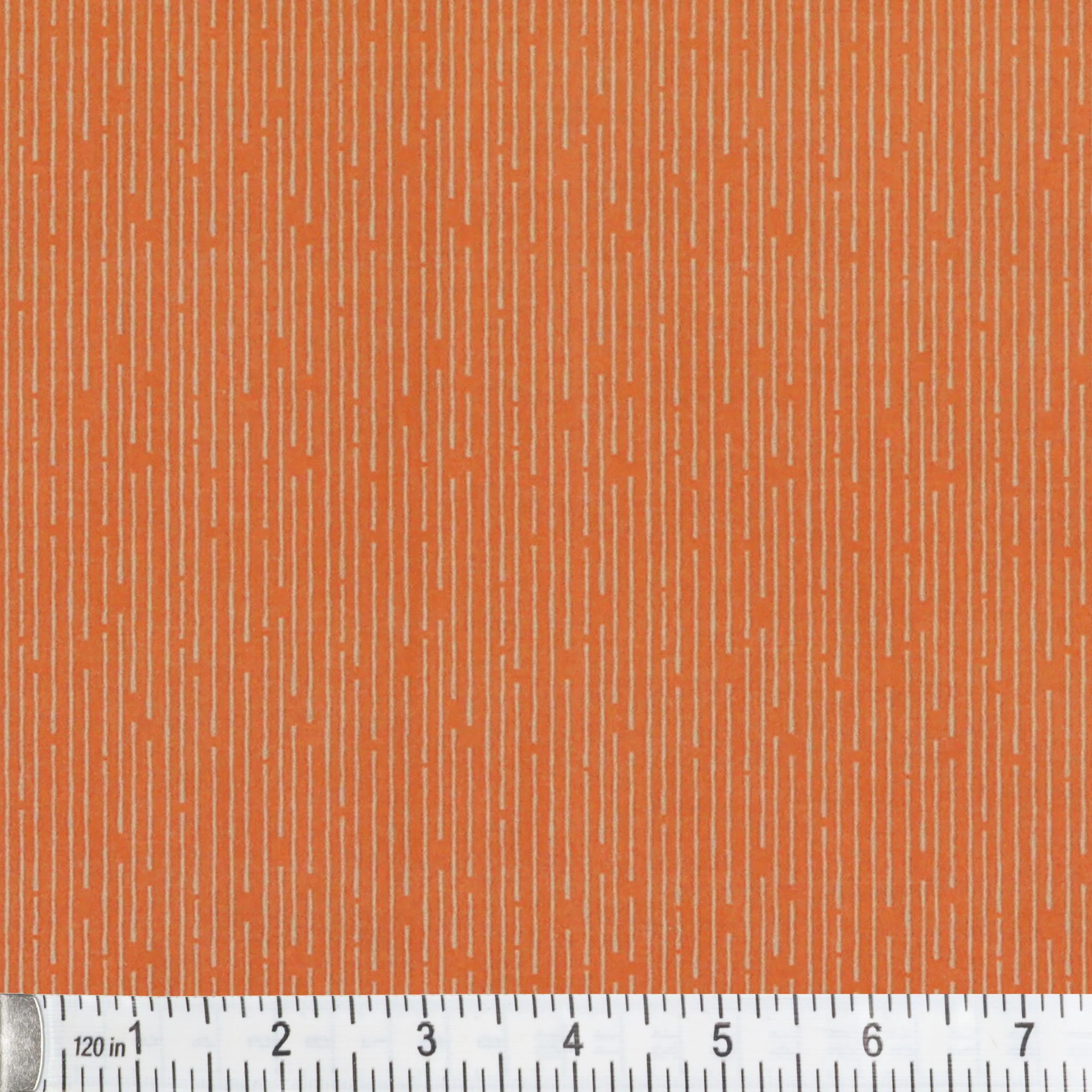 108" Line Up Quilt Backing - Orange on Red - Image 2