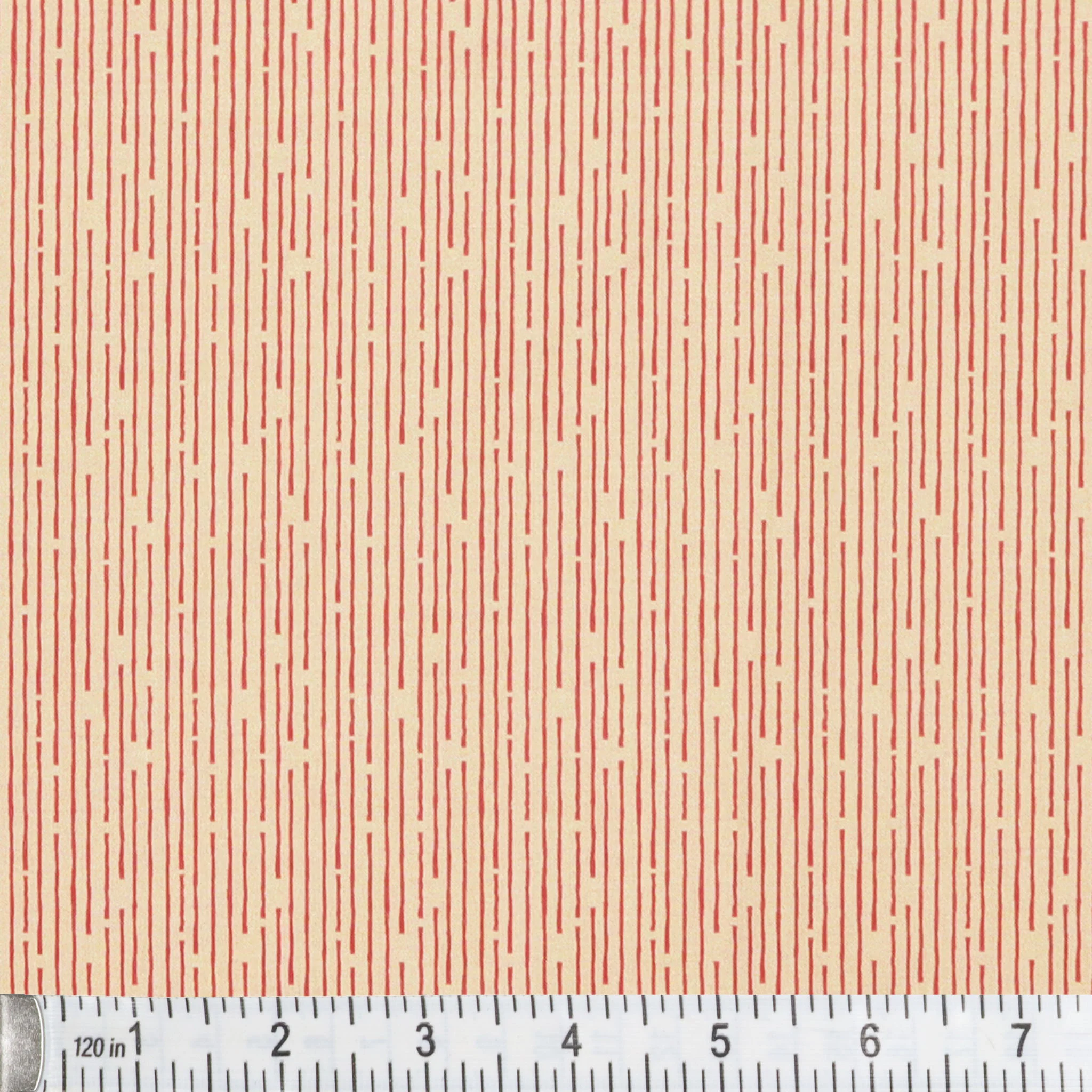 108" Line Up Quilt Backing - Pink on Cream - Image 2