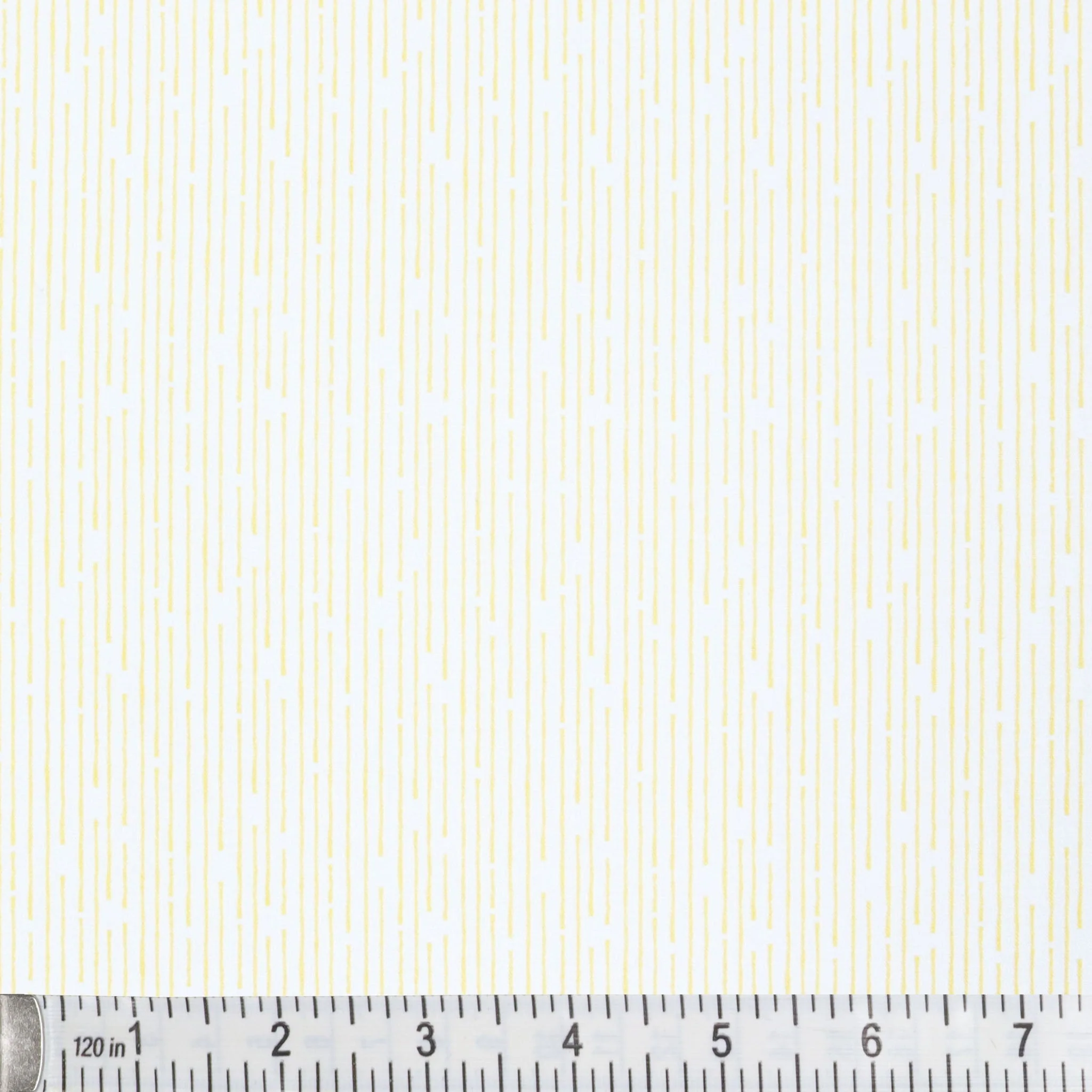108" Line Up Quilt Backing - Yellow on White - Image 2
