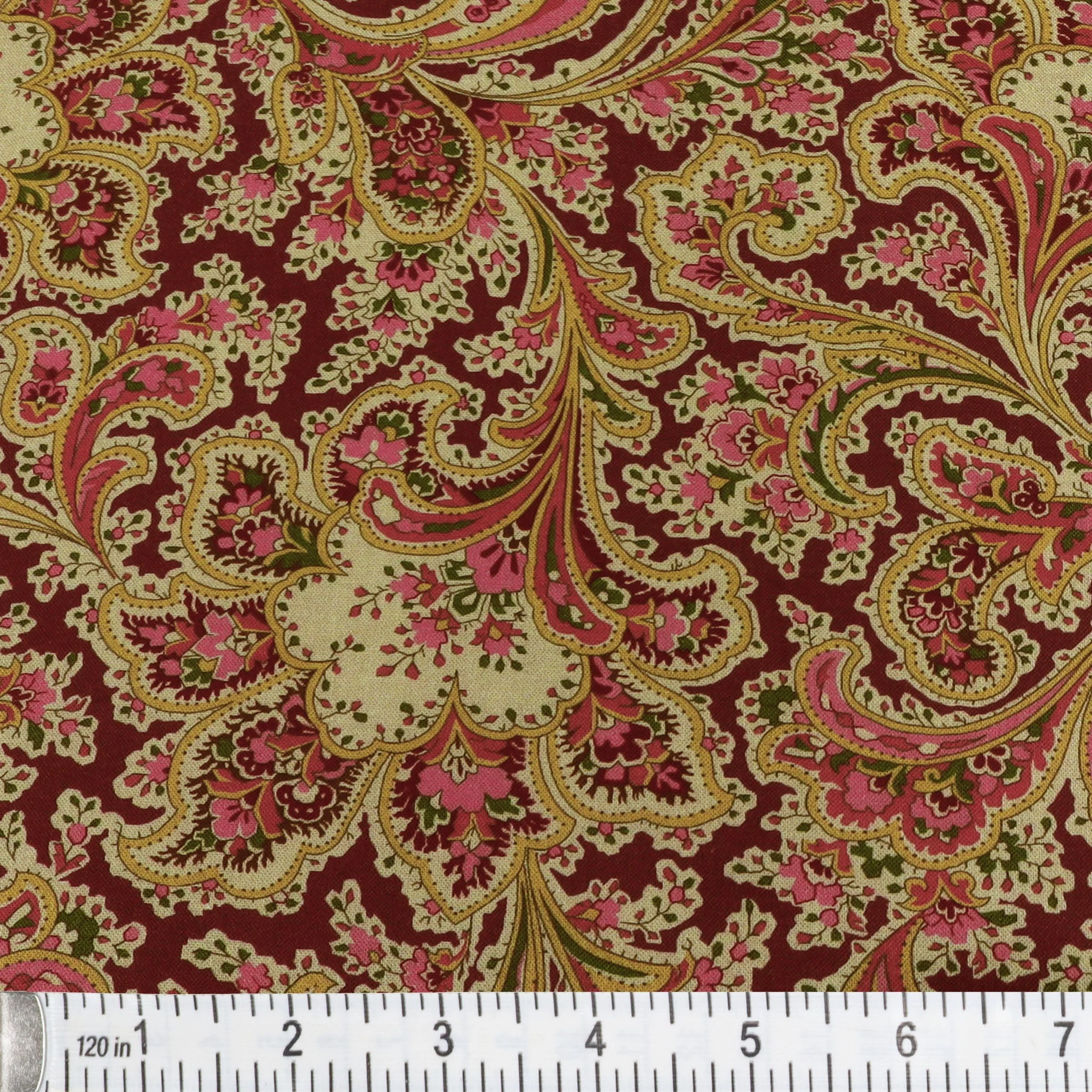 108" Wide Malabar Fabric Collection - Claret - Image 2
