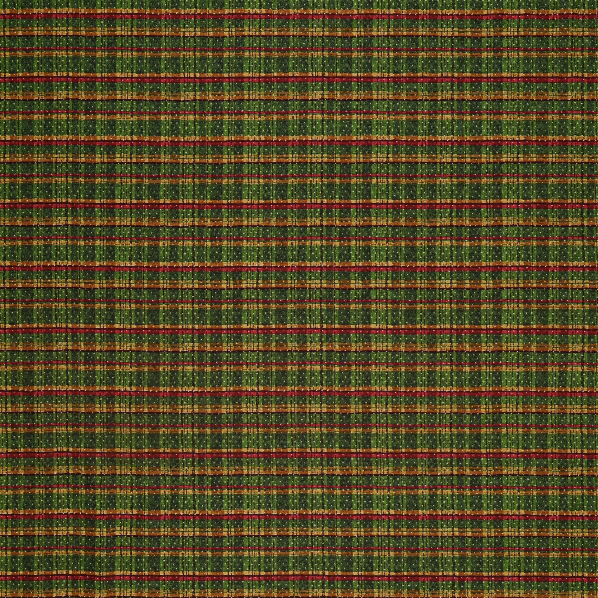 12 Days of Christmas Fabric Collection - Holiday Plaid Green