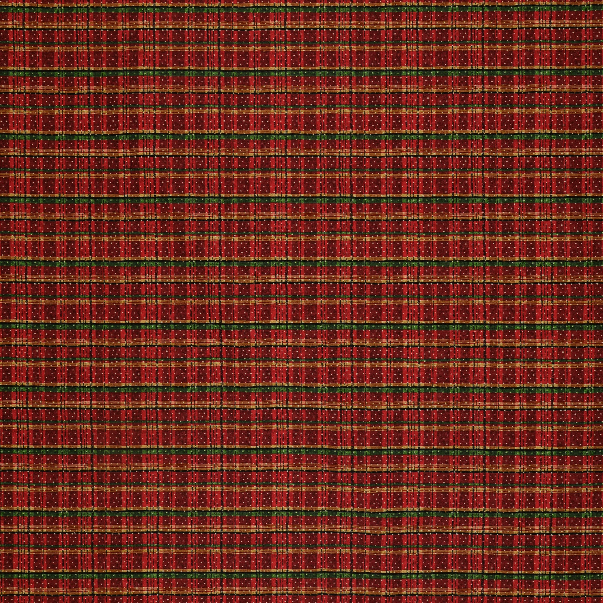 12 Days of Christmas Fabric Collection - Holiday Plaid Red