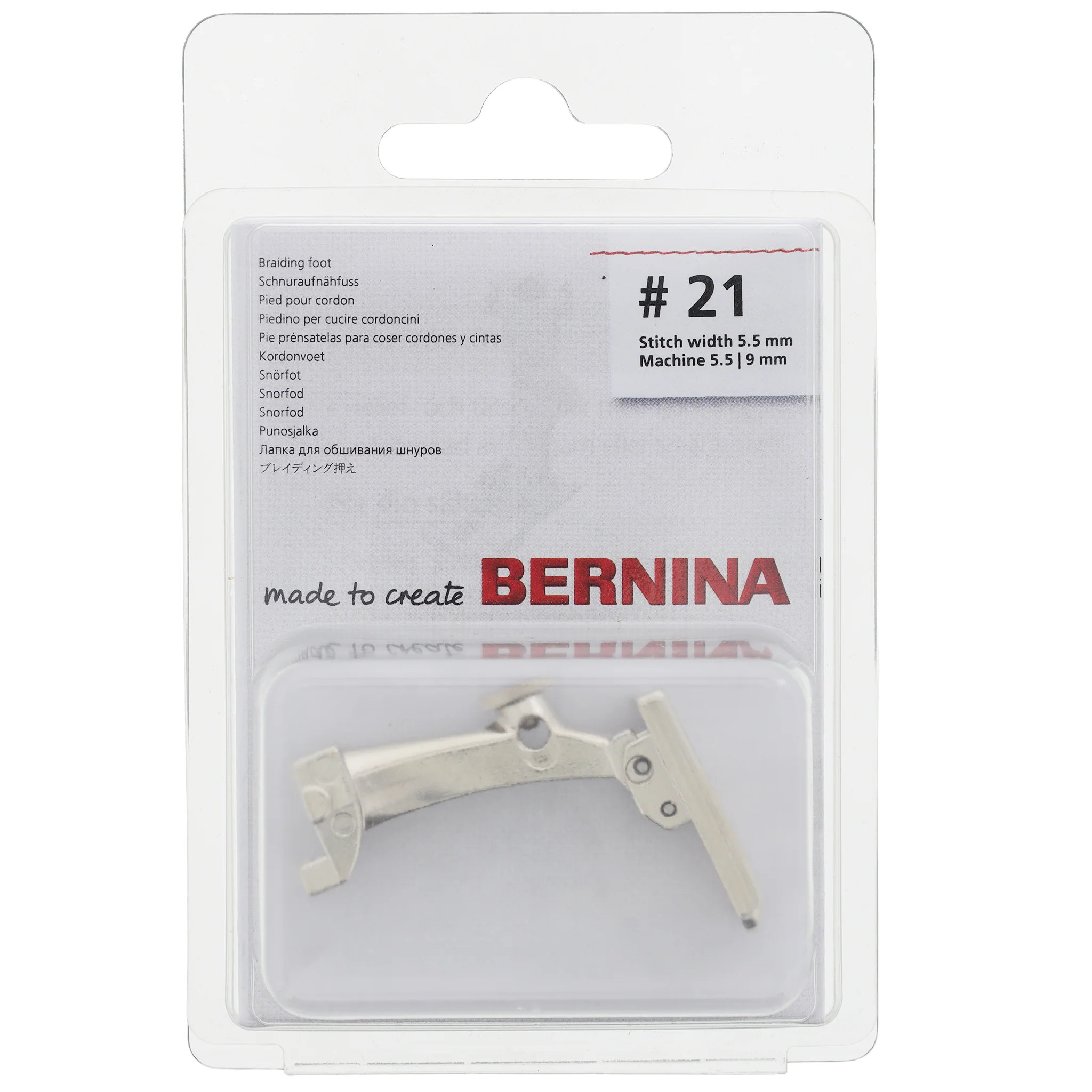 #21 Braiding Foot, Bernina #0084637300 - Image 2