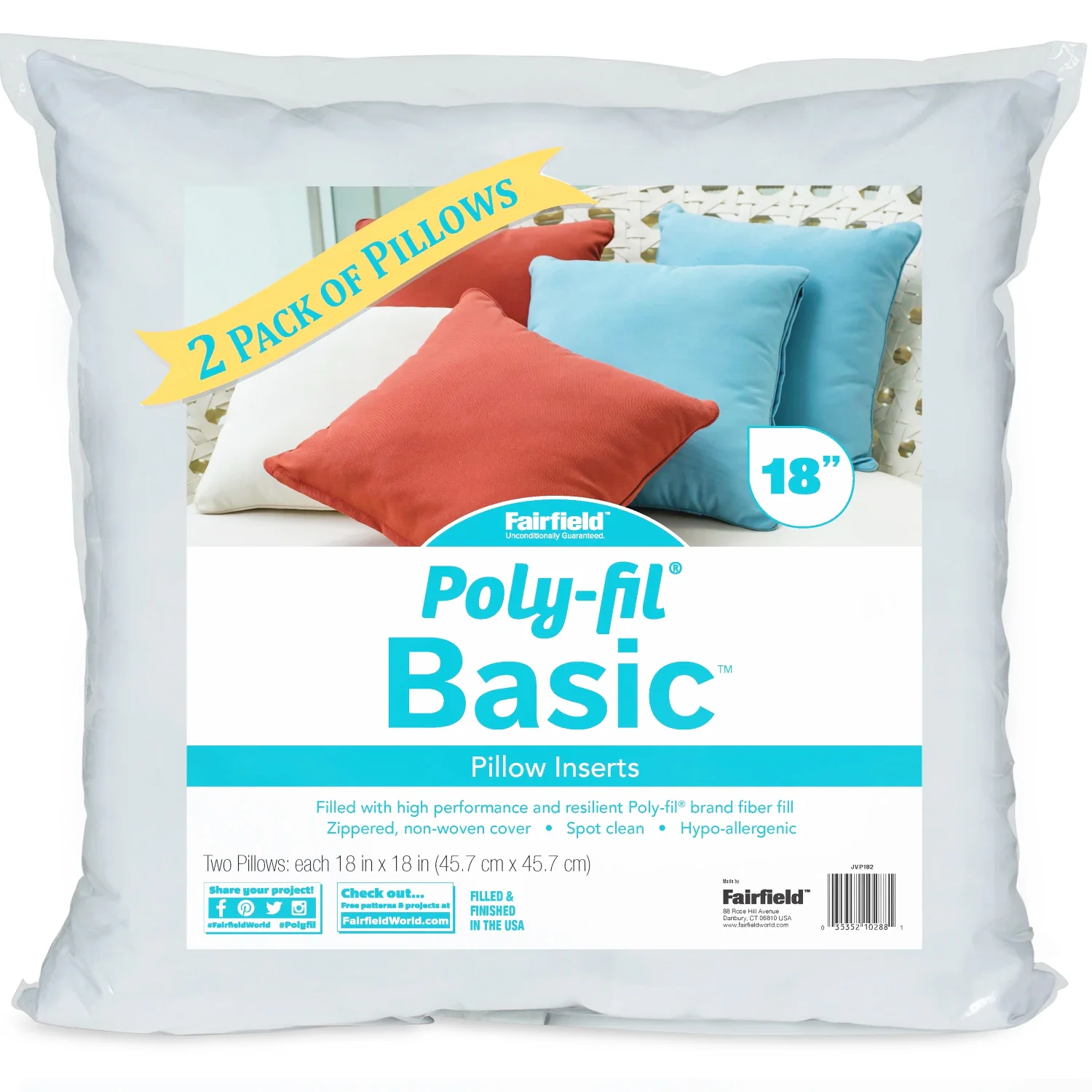 2pk Poly-Fil Basic Pillow Inserts - Image 4