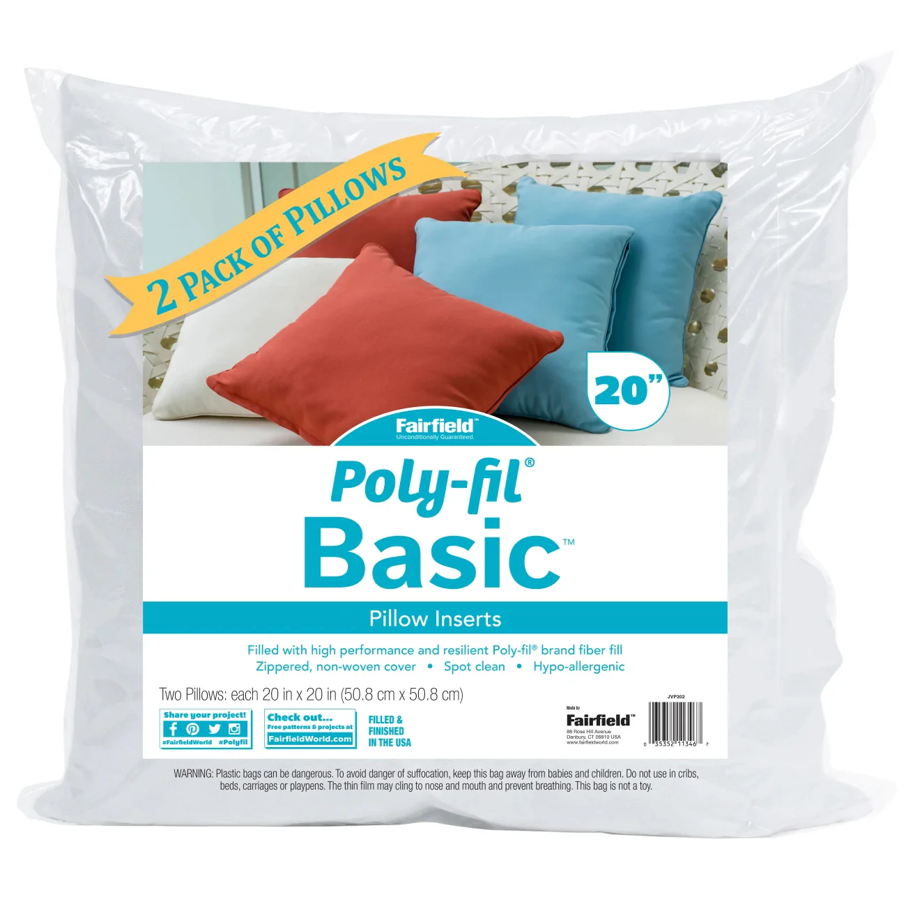 2pk Poly-Fil Basic Pillow Inserts - Image 5