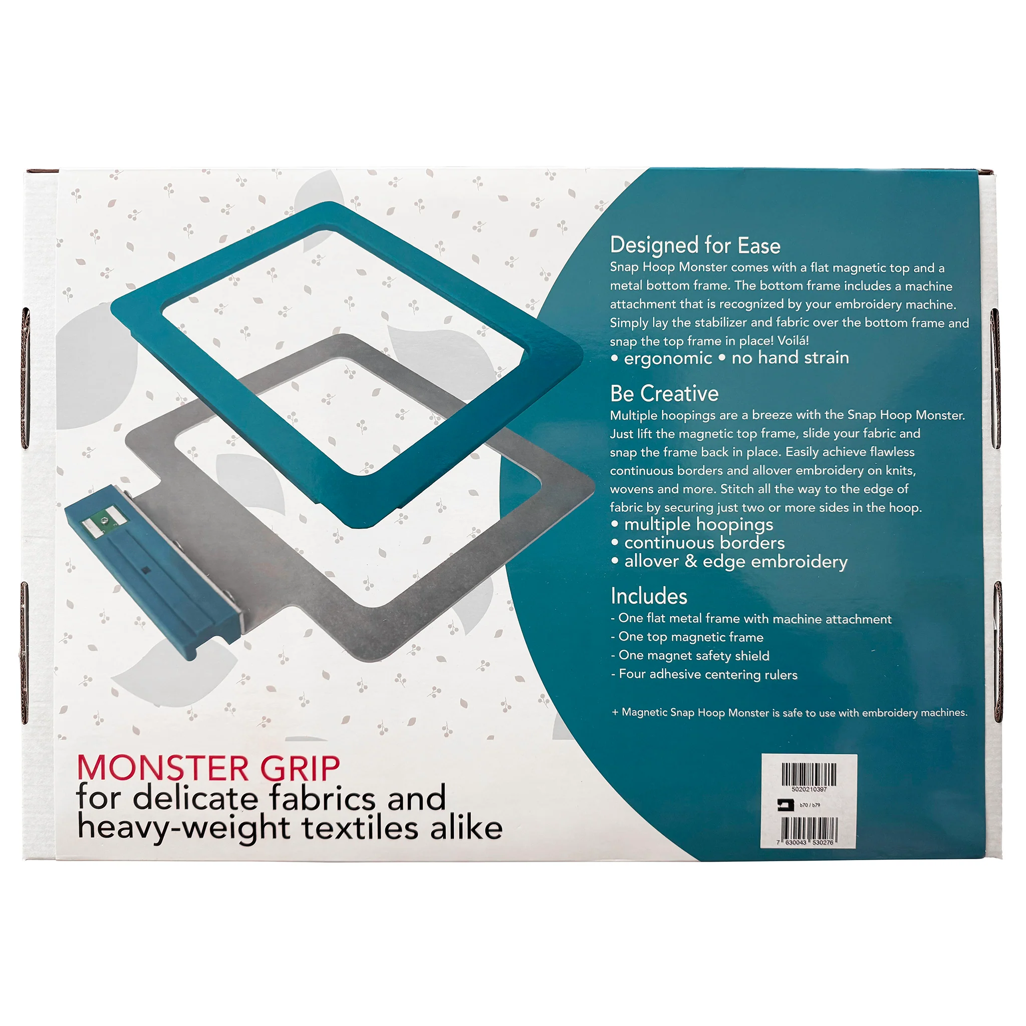 5" x 7" Snap Hoop Monster Magnetic Frame, Bernette #5020210397 - Image 4