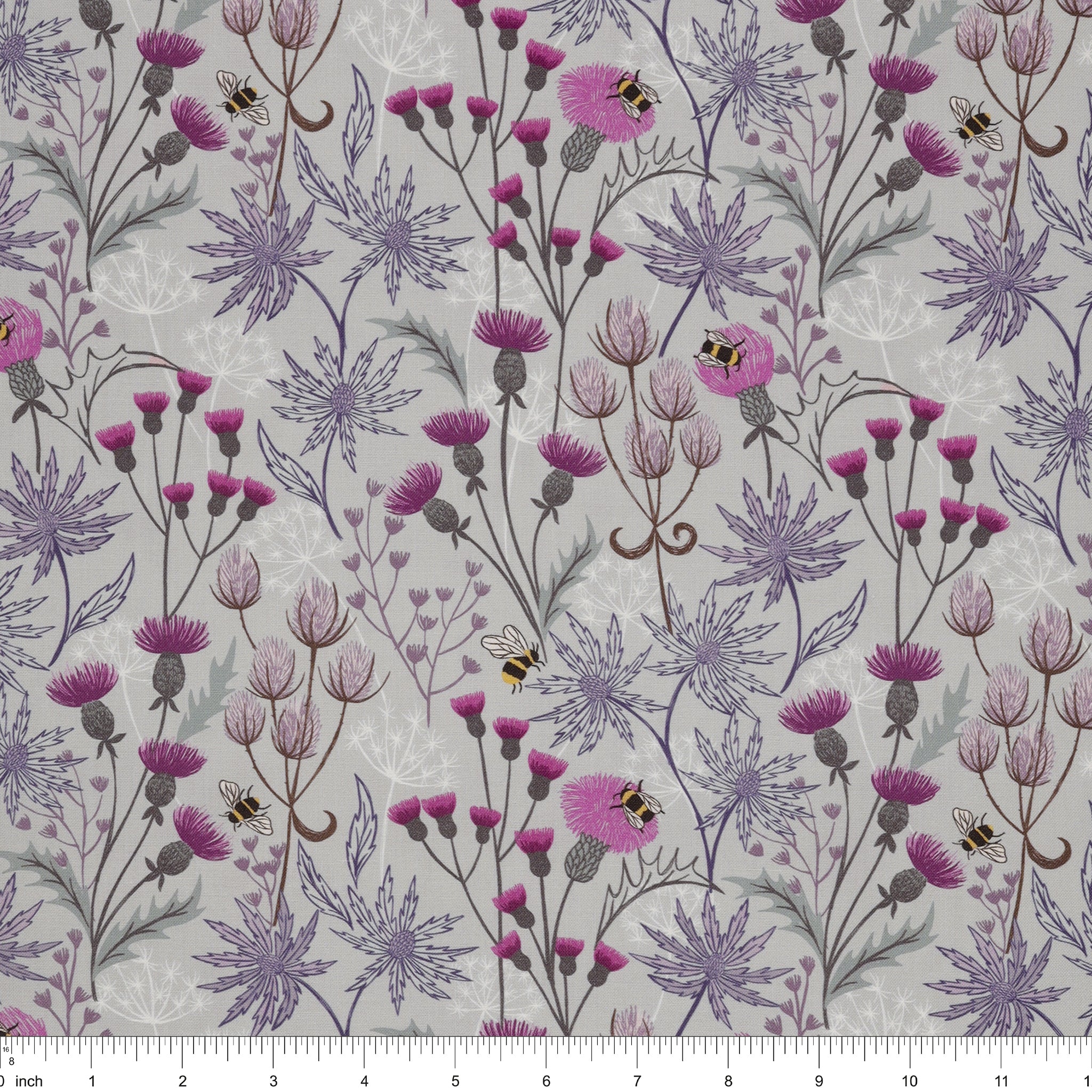 A Celtic Summer Fabric Collection - Celtic Floral Blue - Image 3