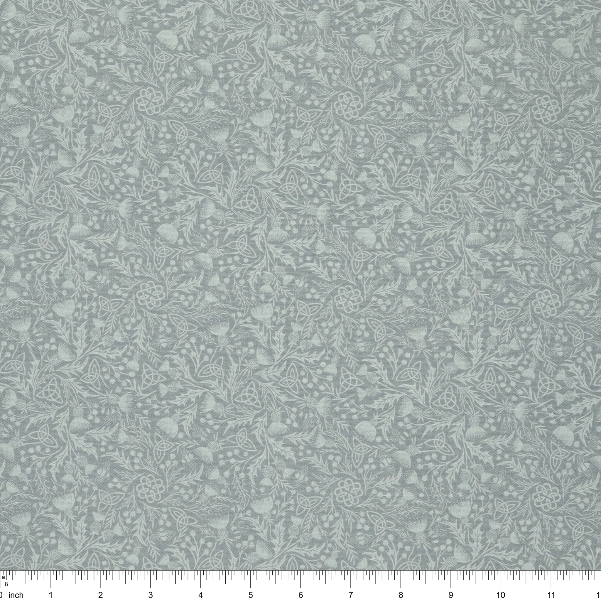 A Celtic Summer Fabric Collection - Celtic Thistle Duck Egg - Image 3