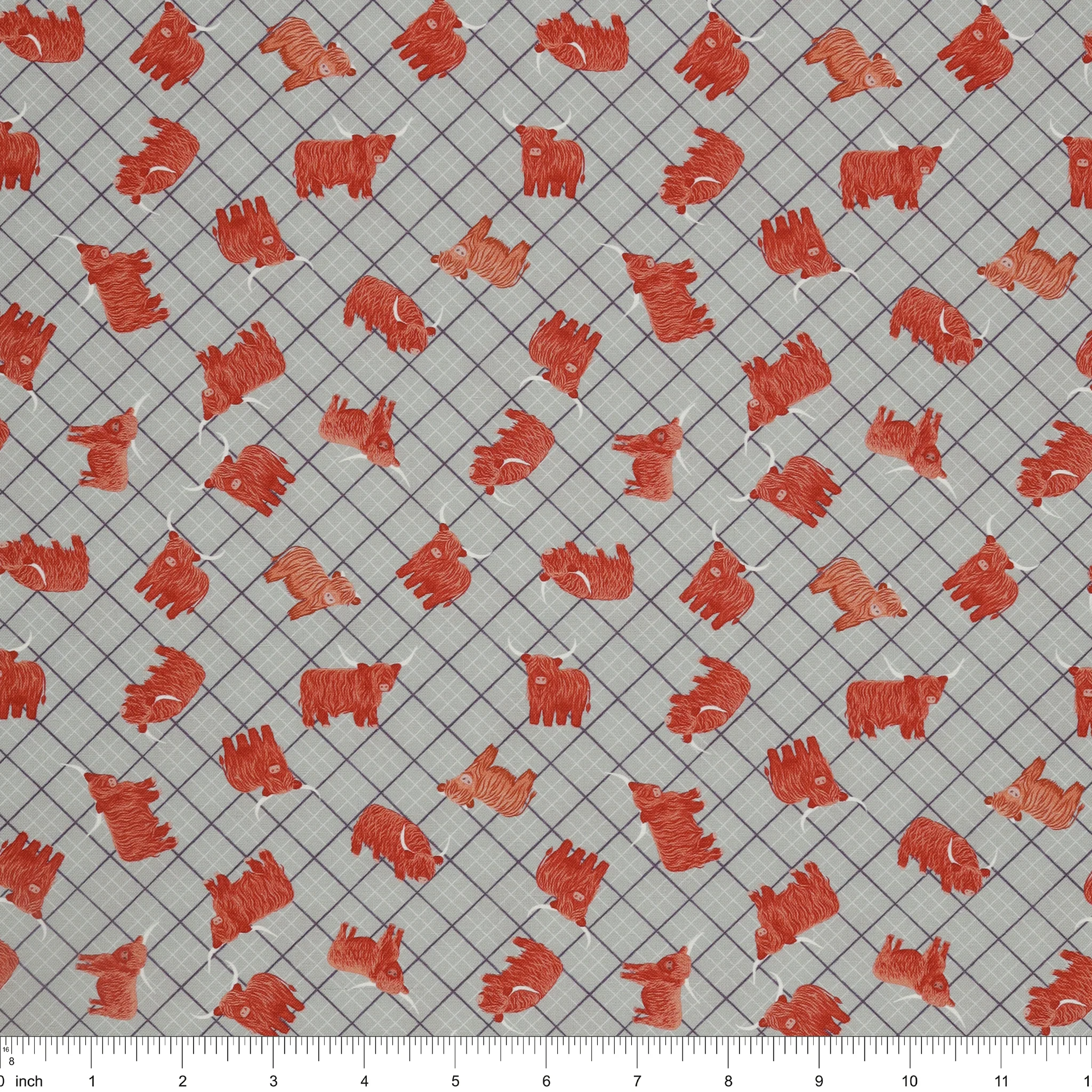A Celtic Summer Fabric Collection - Highlands Check Blue - Image 3