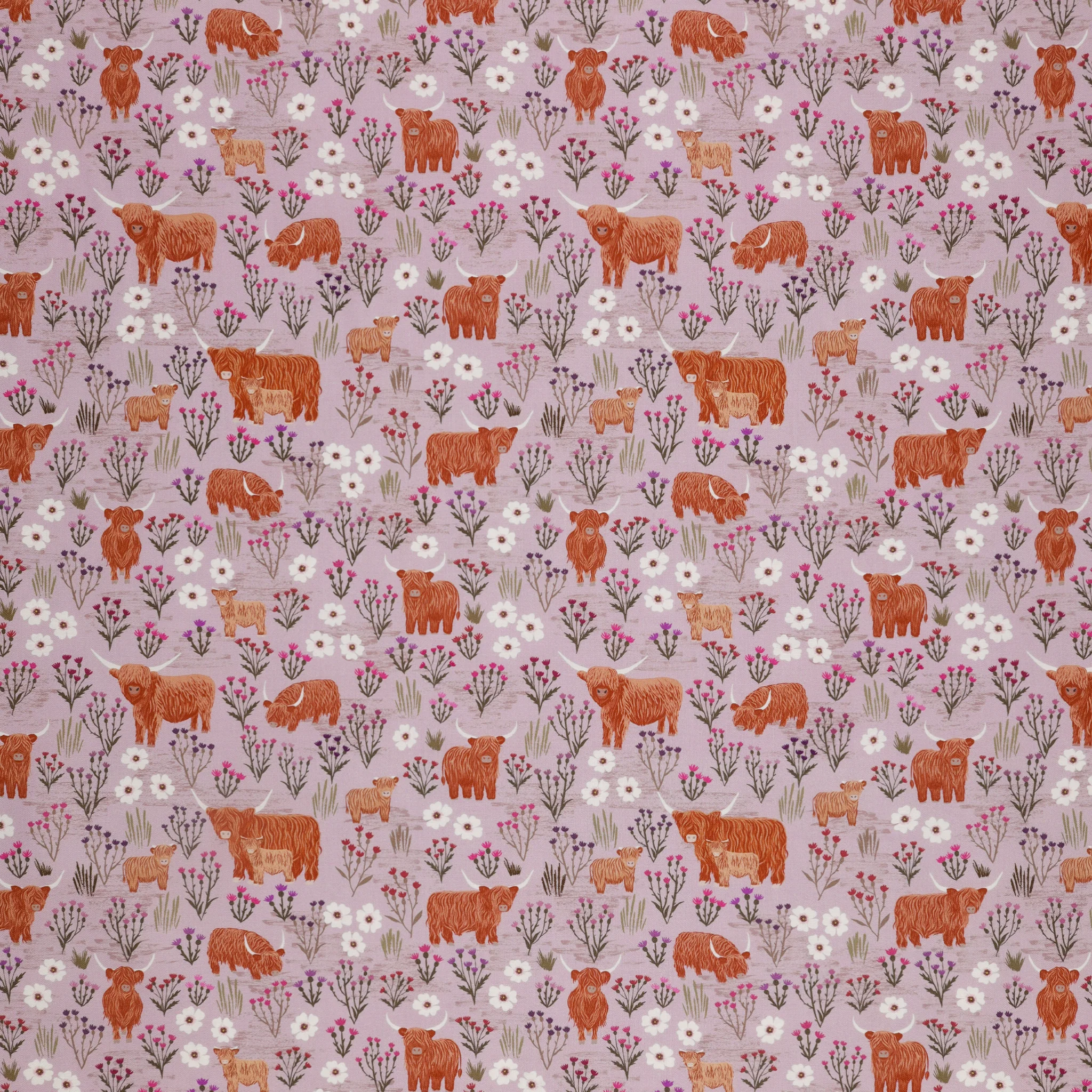 A Celtic Summer Fabric Collection - Summer Meadow Highland Light Heather