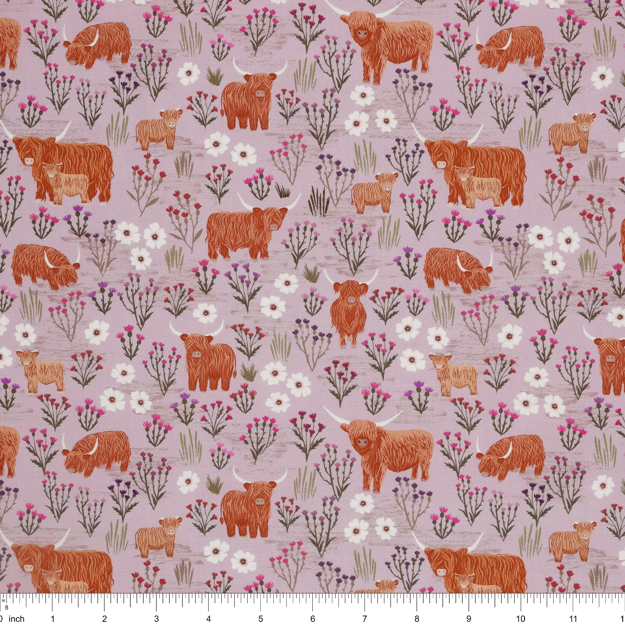 A Celtic Summer Fabric Collection - Summer Meadow Highland Light Heather - Image 3