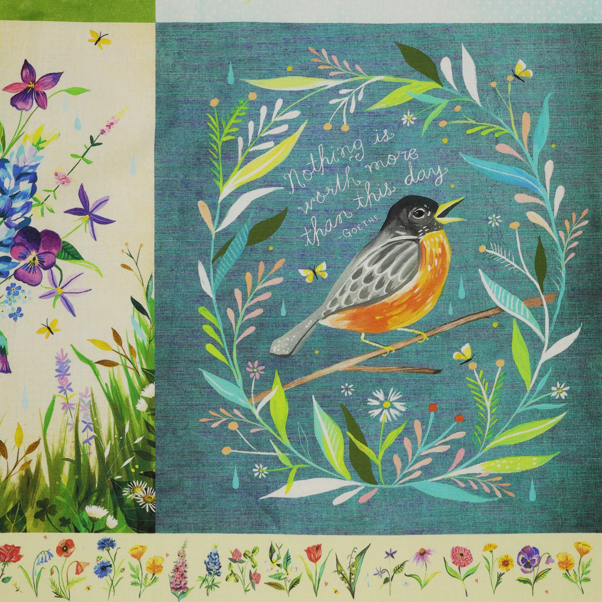 A Prairie Heart Fabric Collection - A Prairie Heart Panel - Image 7