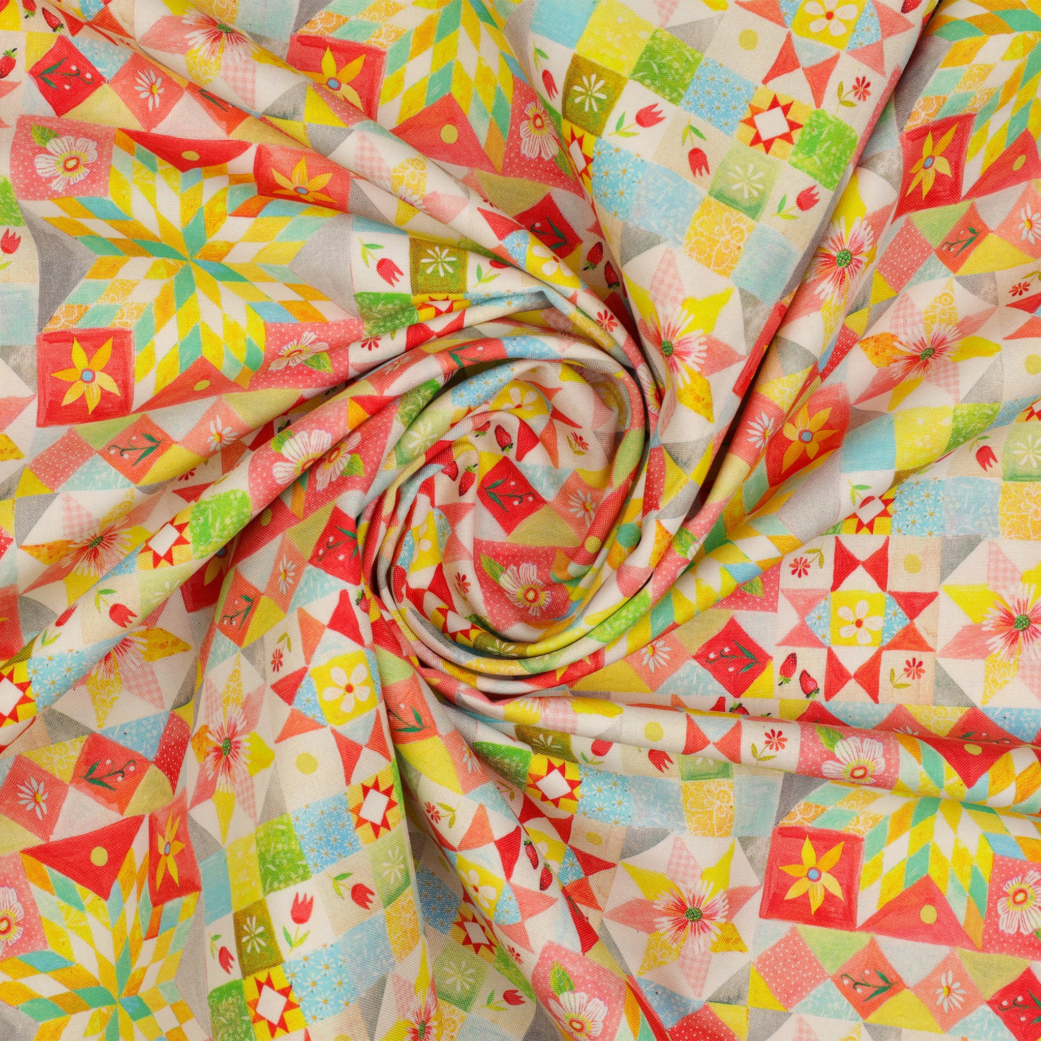 A Prairie Heart Fabric Collection - Heirloom Quilt Multi - Image 2