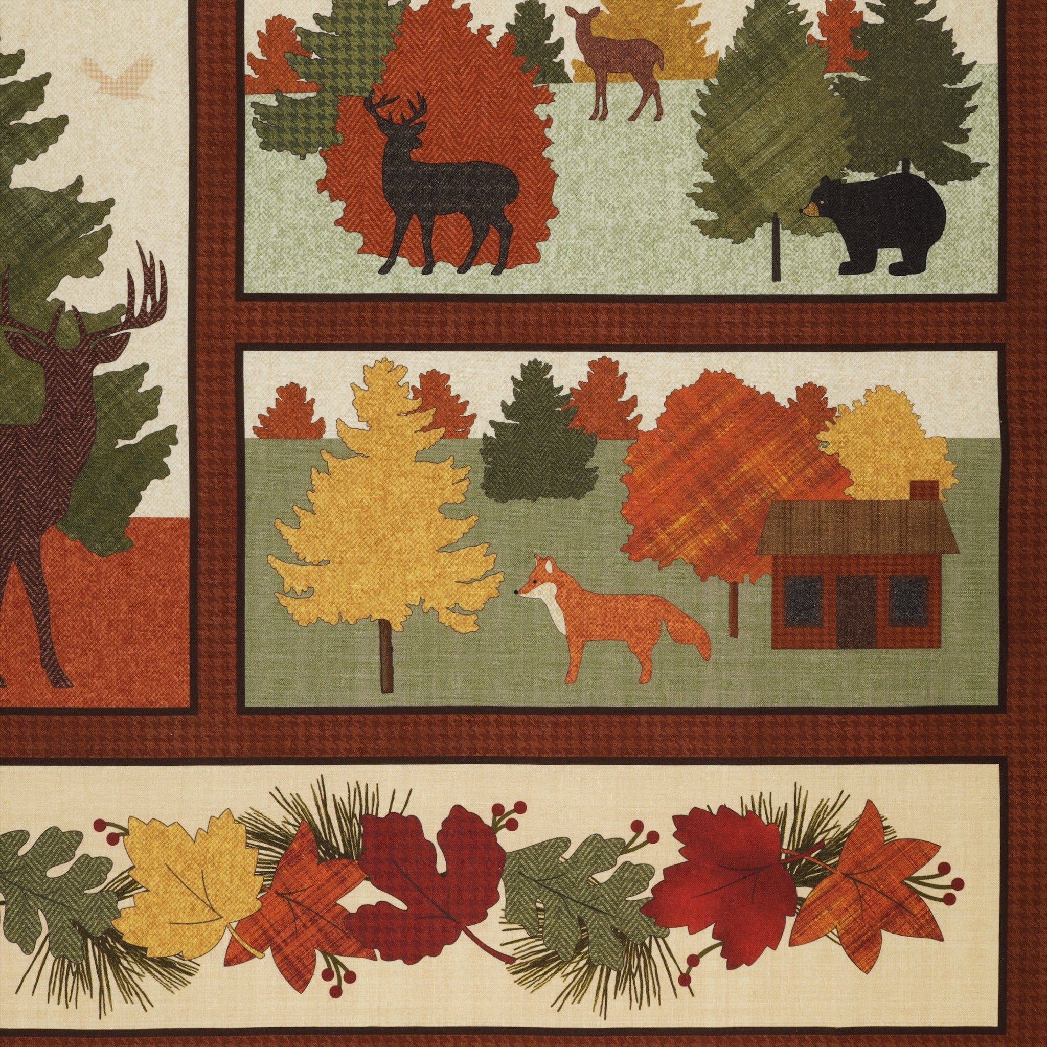 A Walk in the Forest Fabric Collection - A Walk in the Forest Panel Multi - Image 5
