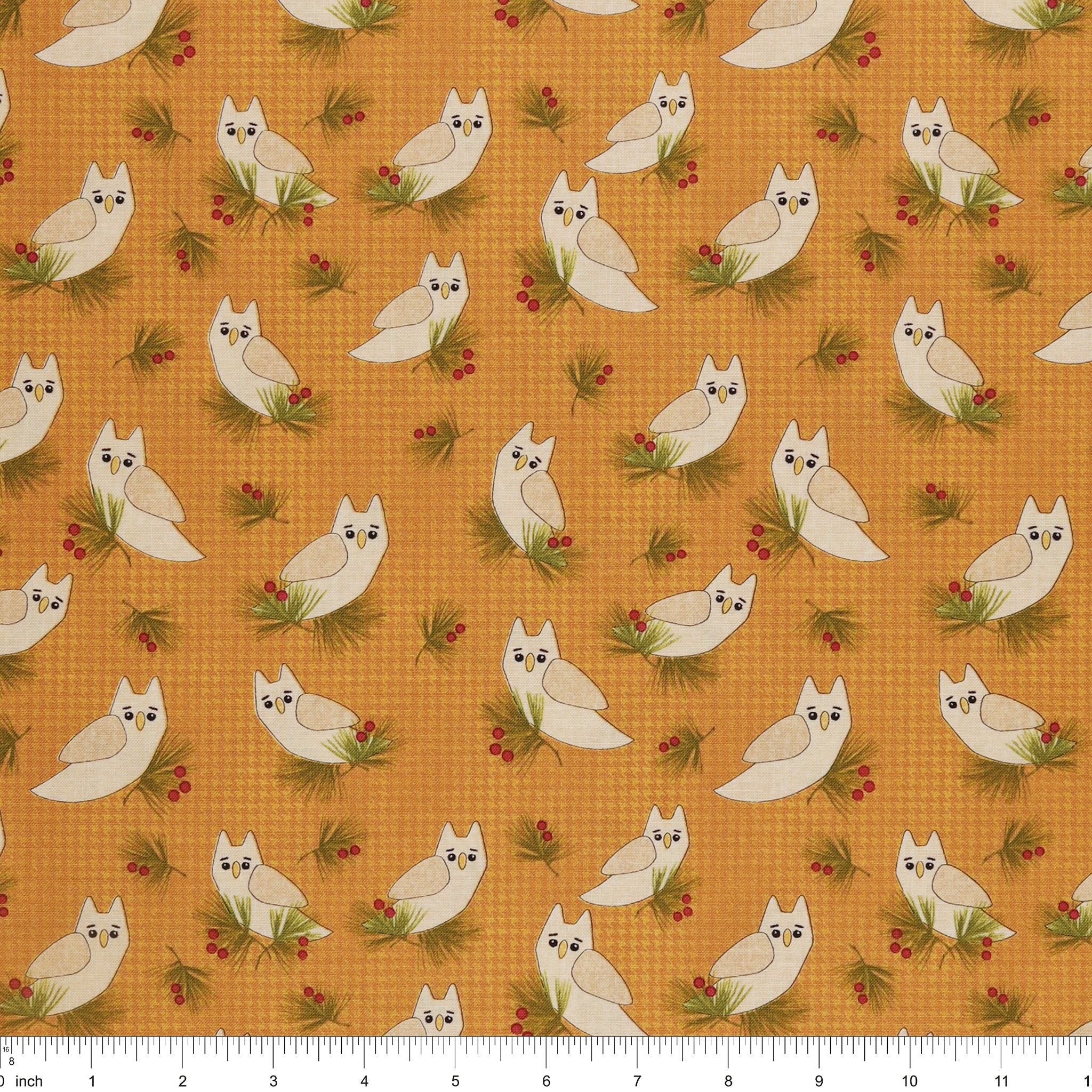 A Walk in the Forest Fabric Collection - Forest Owl Golden - Image 3