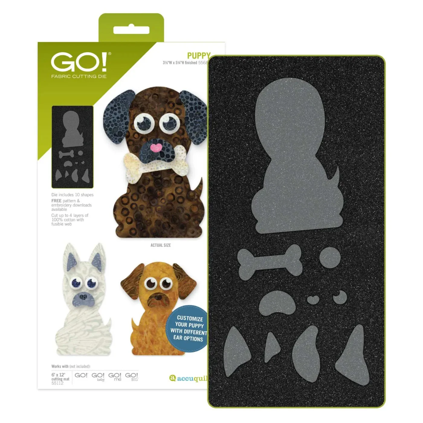 Accuquilt GO! Puppy Die