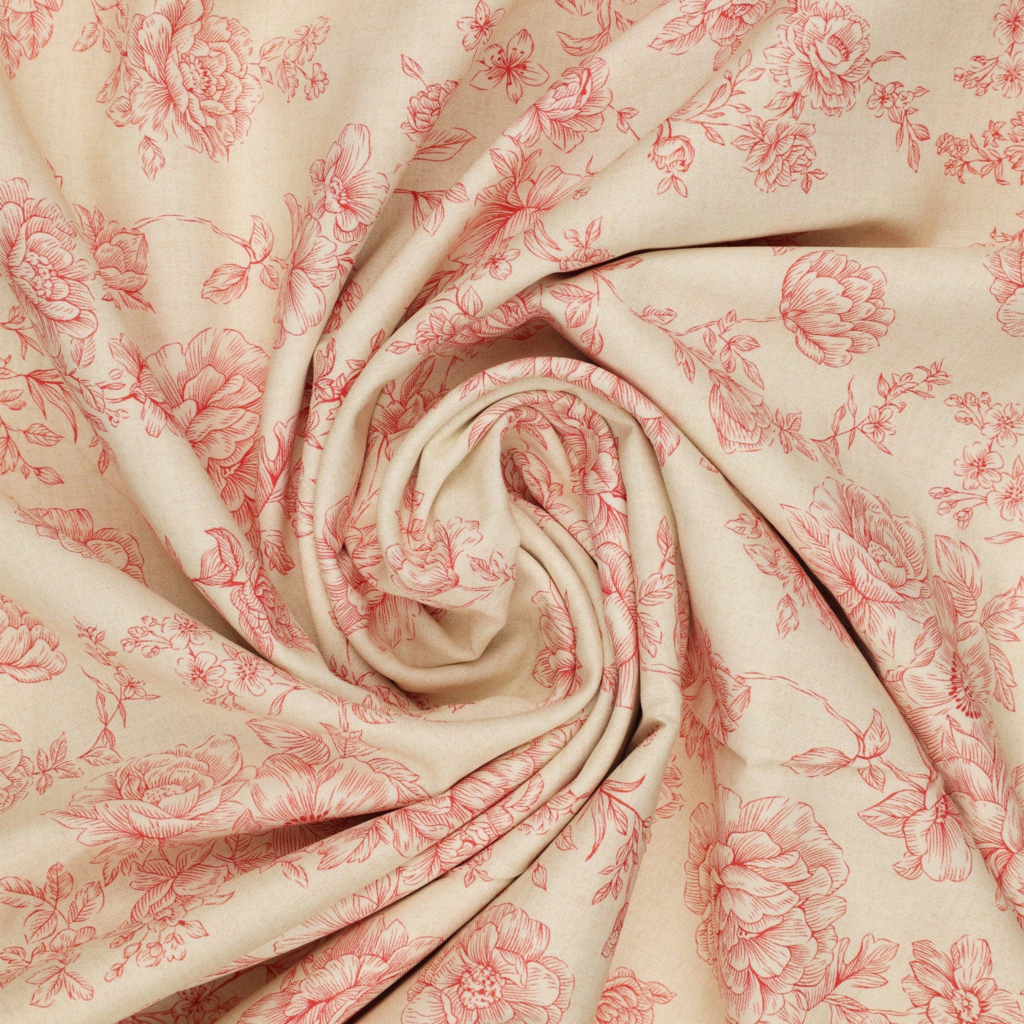 Always 108" Wide Quilt Backing - Wedding Blooms Terra Rose - Image 2