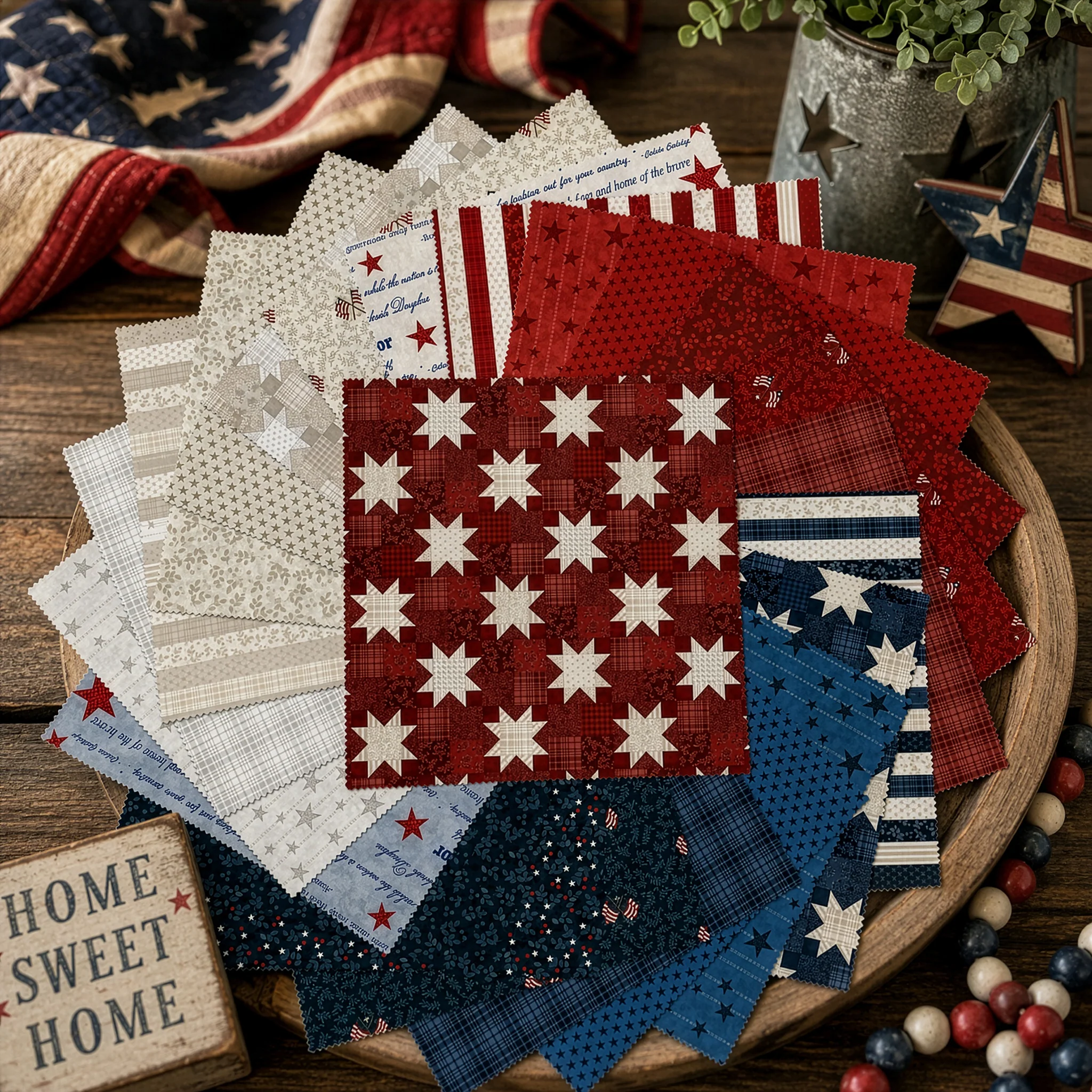 American Valor 10" Fabric Squares - 42pc