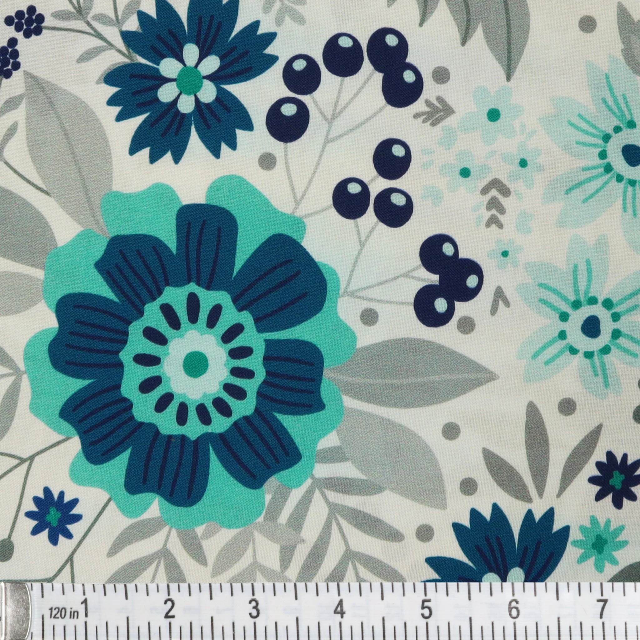 Among the Wildflowers II 108" Quilt Backing - Daybreak Indigo - Image 3