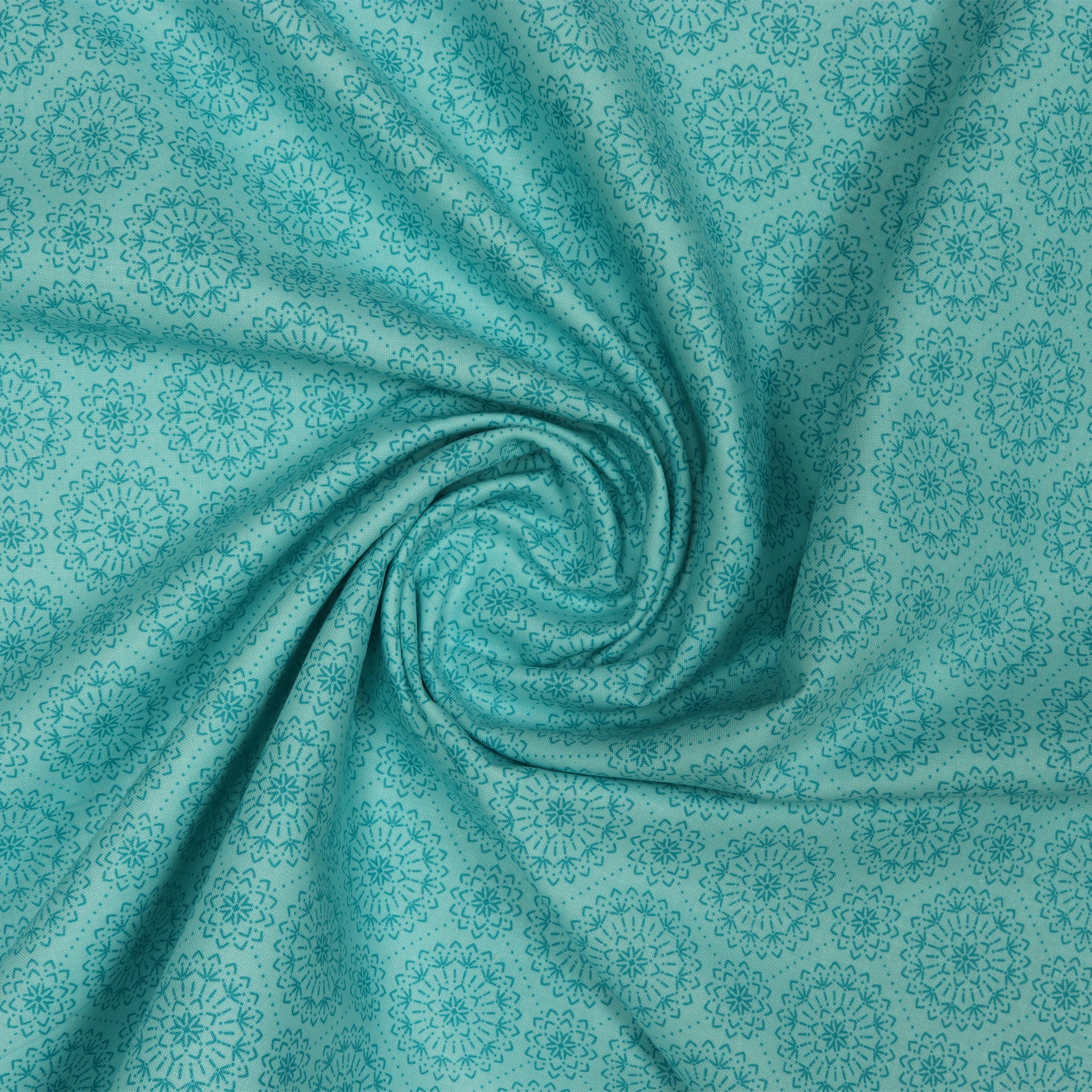 Among the Wildflowers II Fabric Collection - Meadowsweet Aqua - Image 2