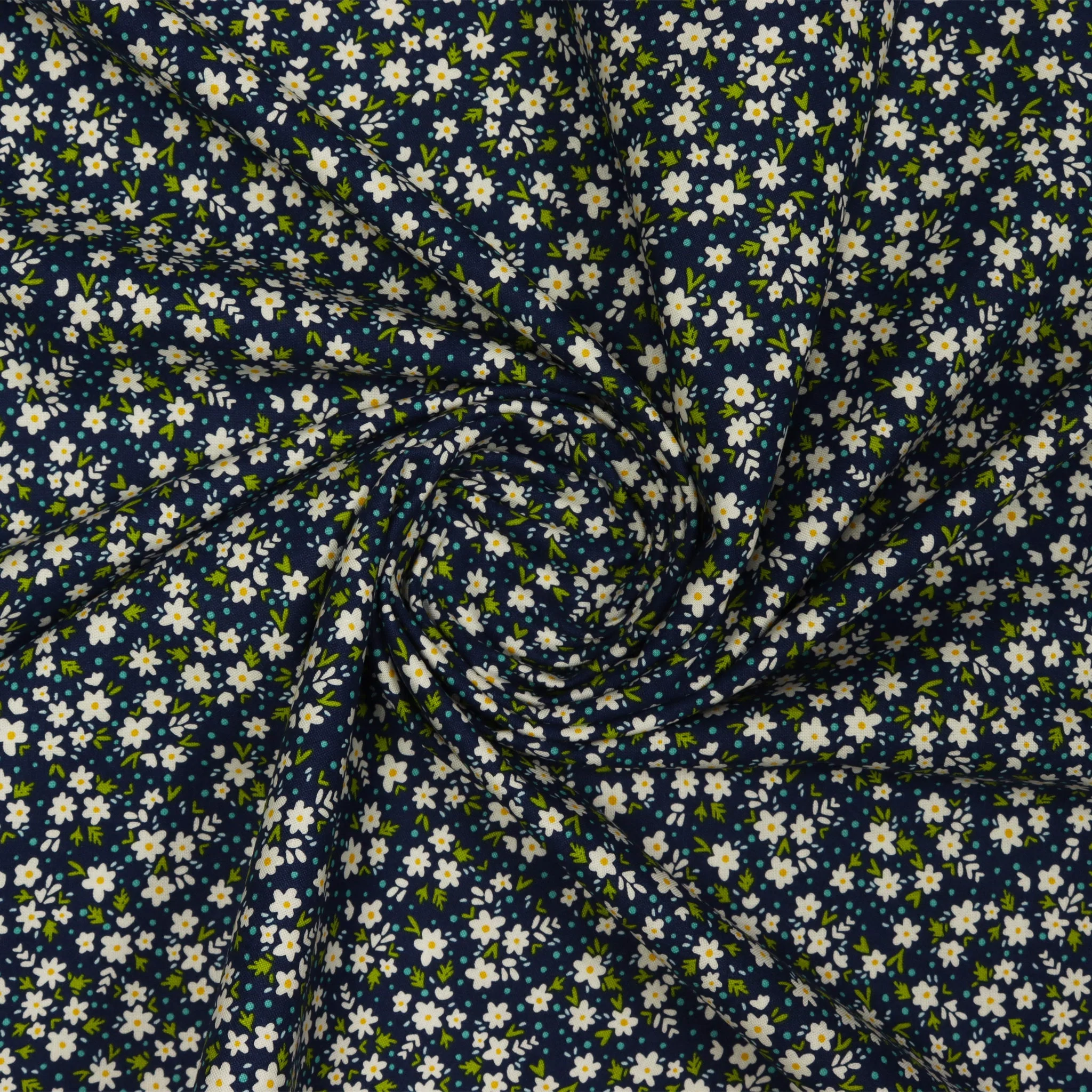 Among the Wildflowers II Fabric Collection - Paperwhites Indigo - Image 2