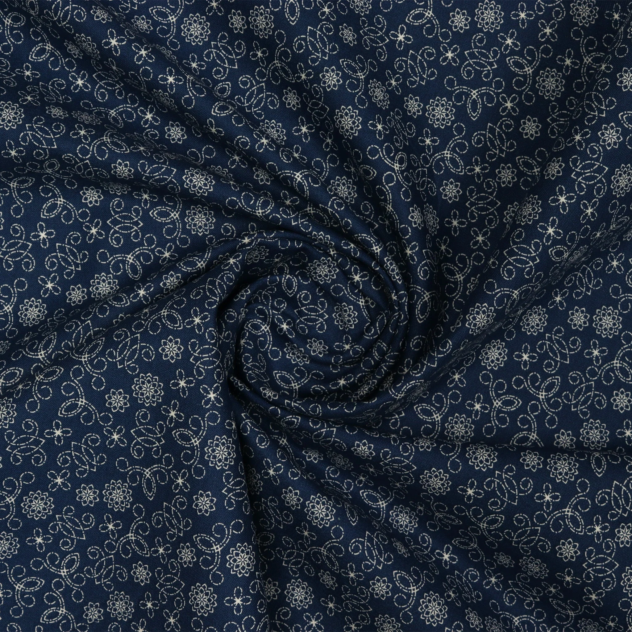 Among the Wildflowers II Fabric Collection - Tin Lantern Indigo - Image 2