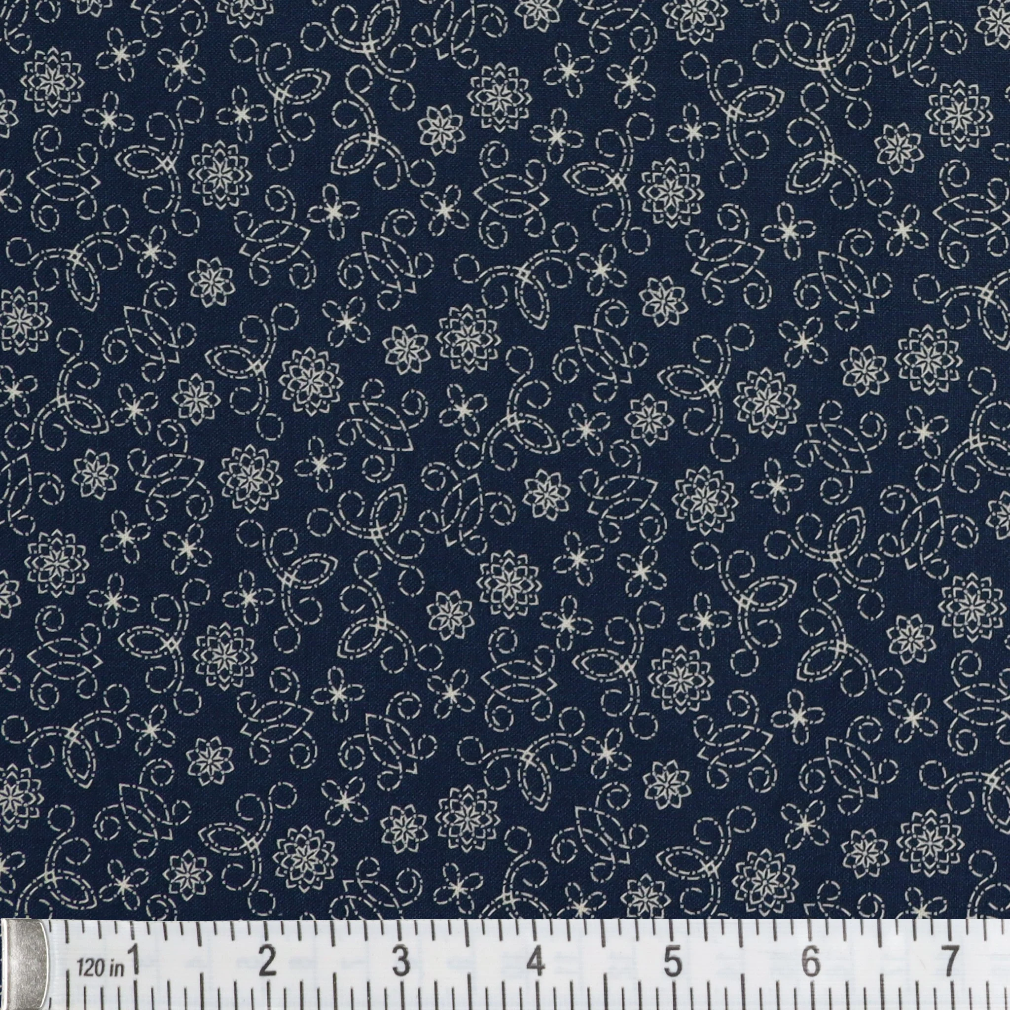 Among the Wildflowers II Fabric Collection - Tin Lantern Indigo - Image 3