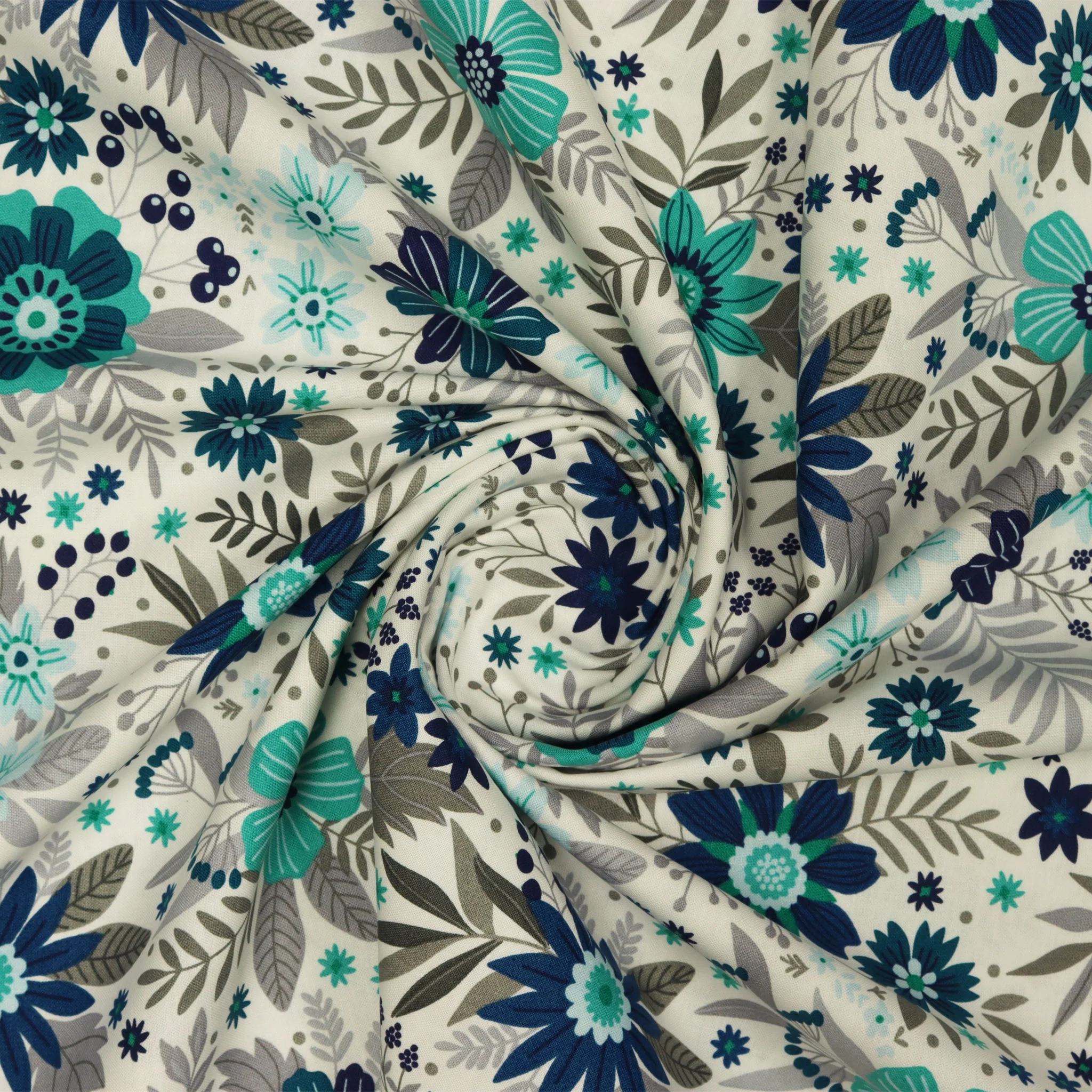 Among the Wildflowers II Fabric Collection - Wildflowers Indigo - Image 2