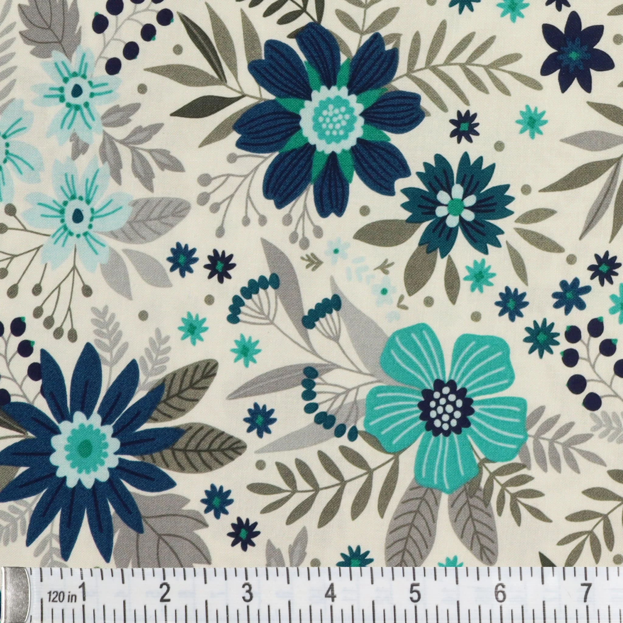 Among the Wildflowers II Fabric Collection - Wildflowers Indigo - Image 3