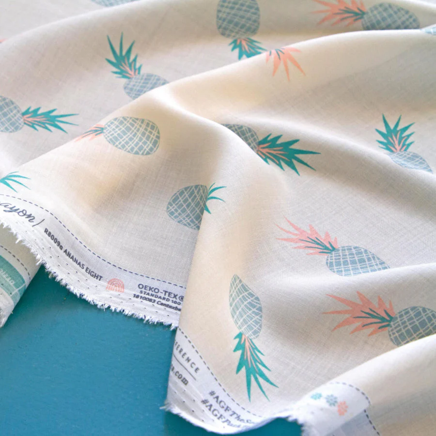 Ananas Eight Fabric in Rayon - Image 2