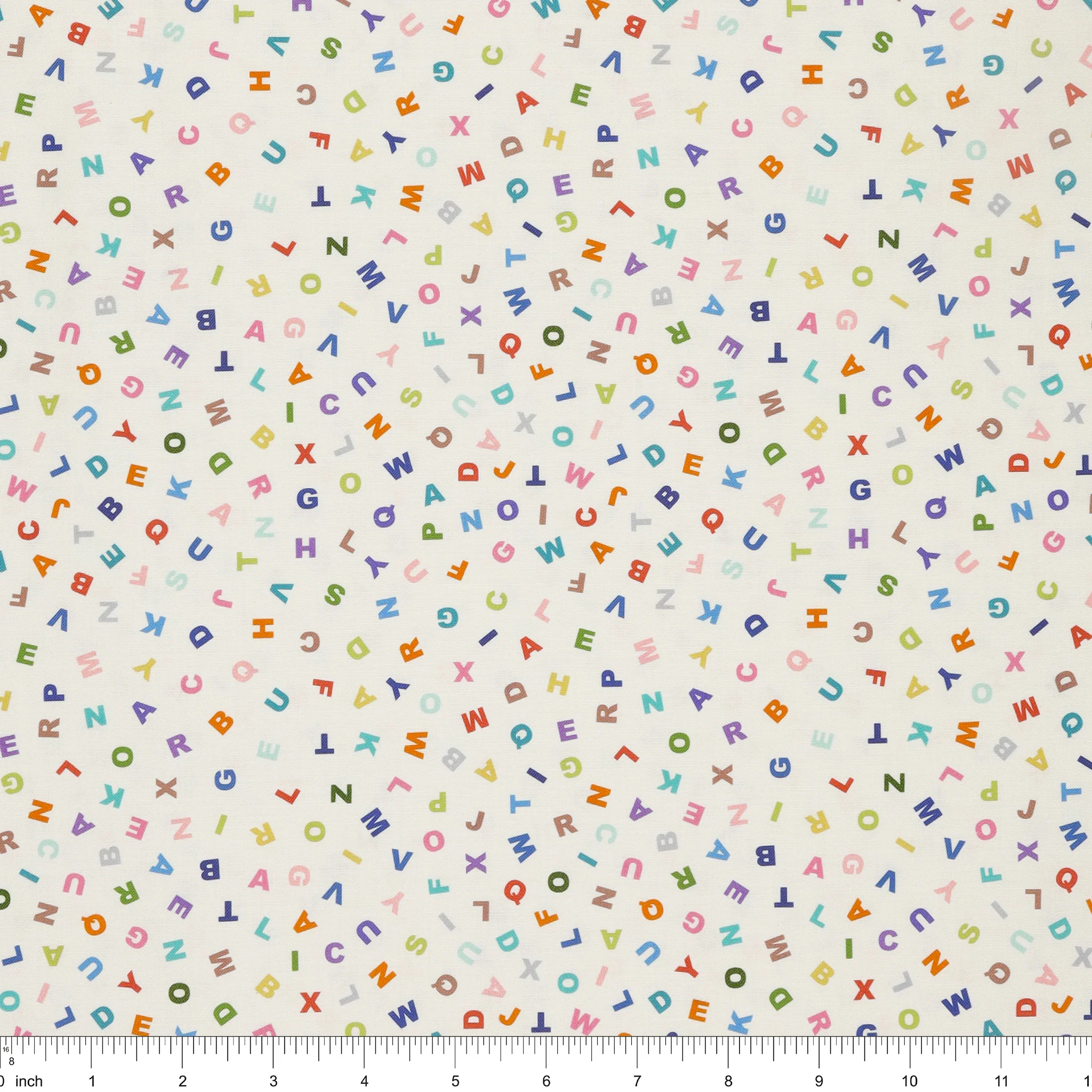 Animal Alphabet Fabric Collection - Letters Cream - Image 3
