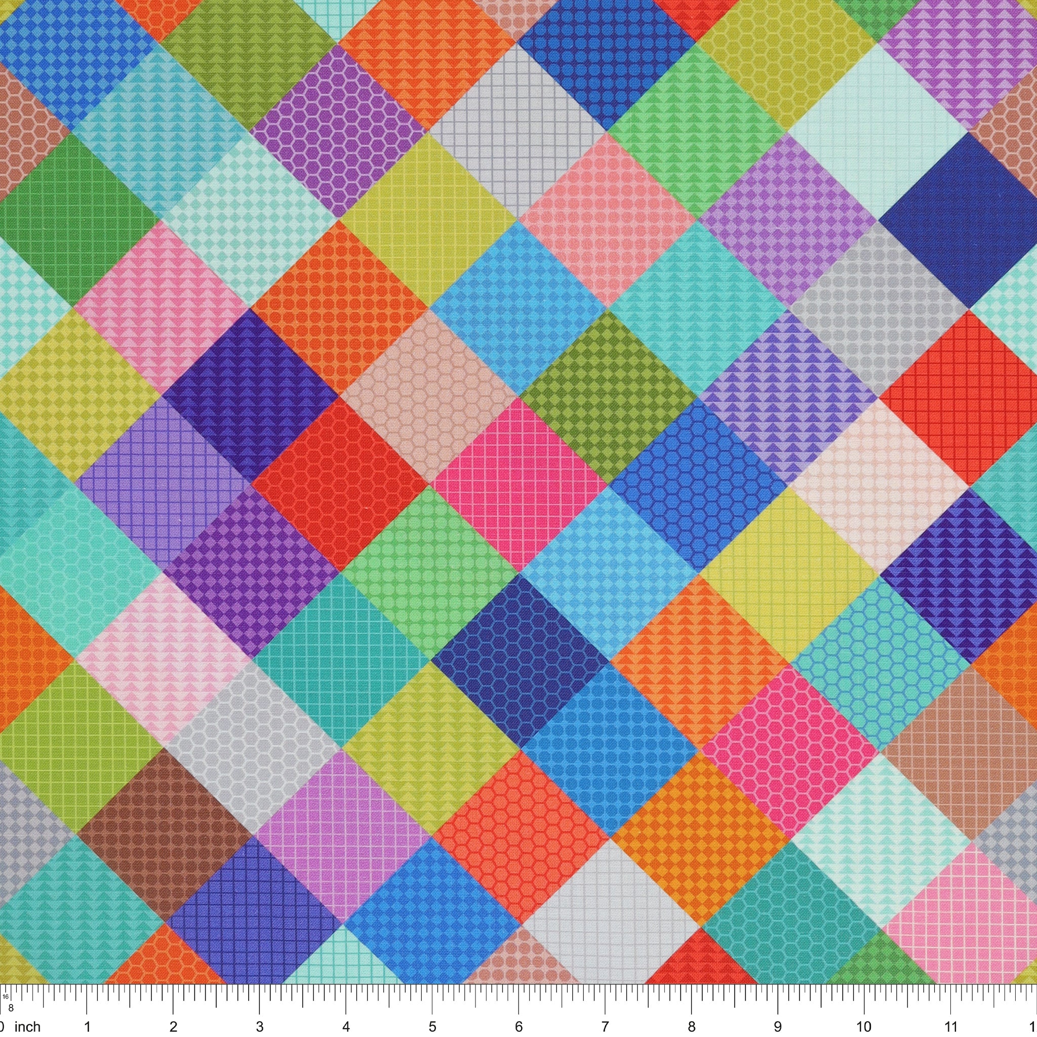 Animal Alphabet Fabric Collection - Patchwork Multi - Image 3