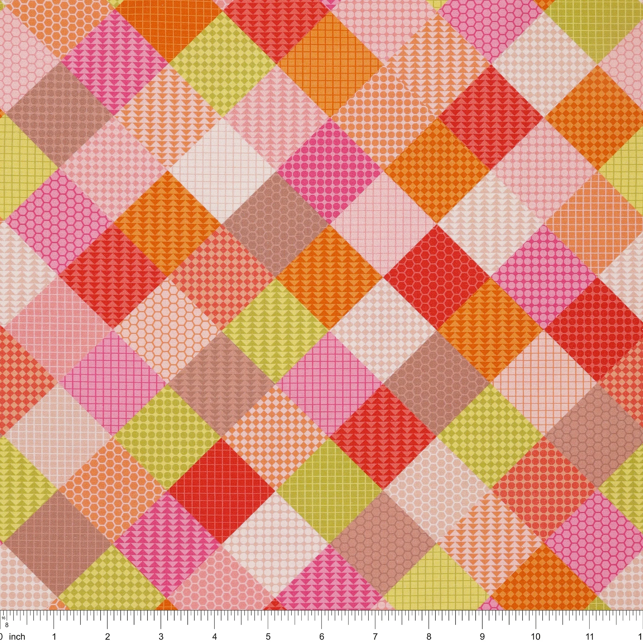 Animal Alphabet Fabric Collection - Patchwork Pinks - Image 3