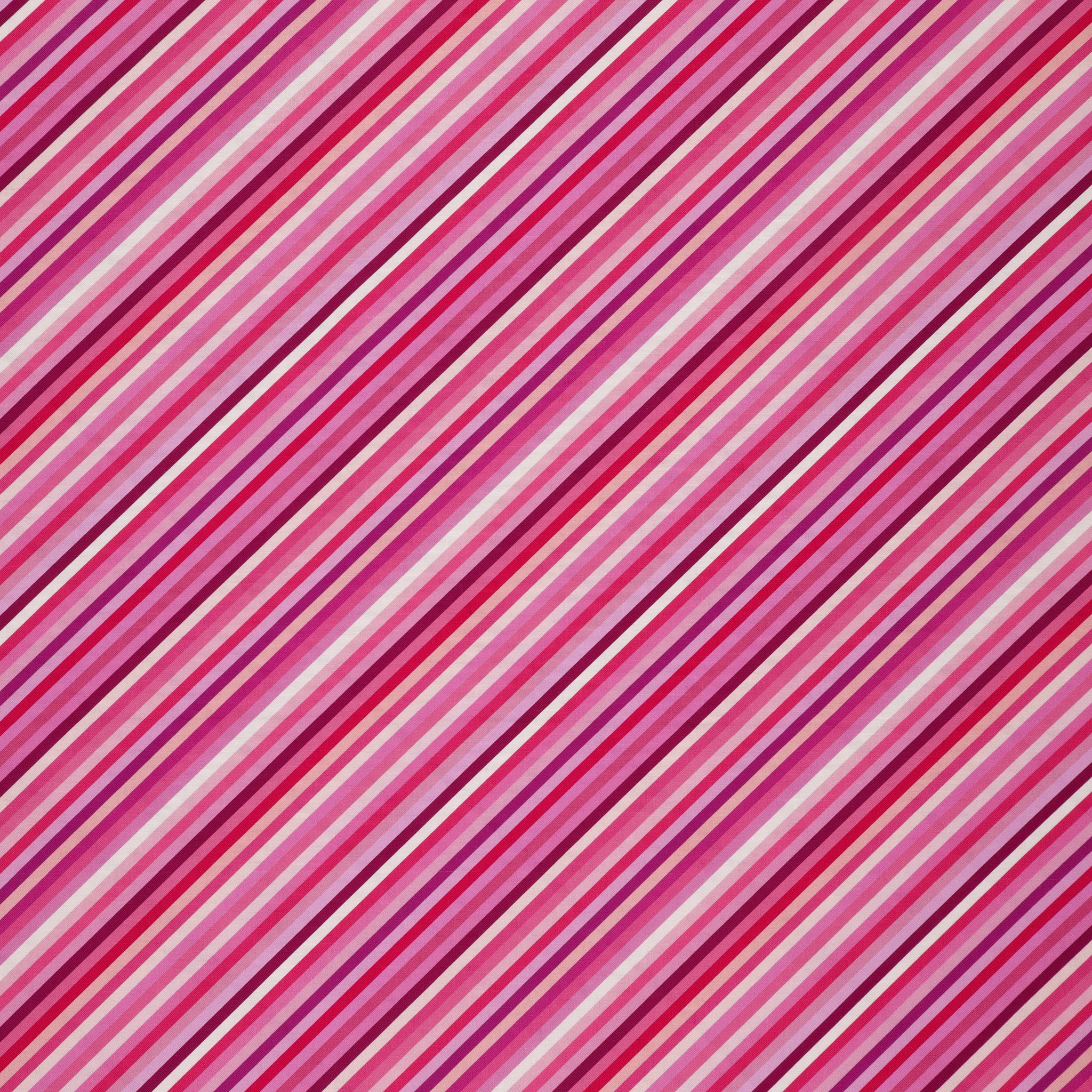 Animal Alphabet Fabric Collection - Stripes Pink