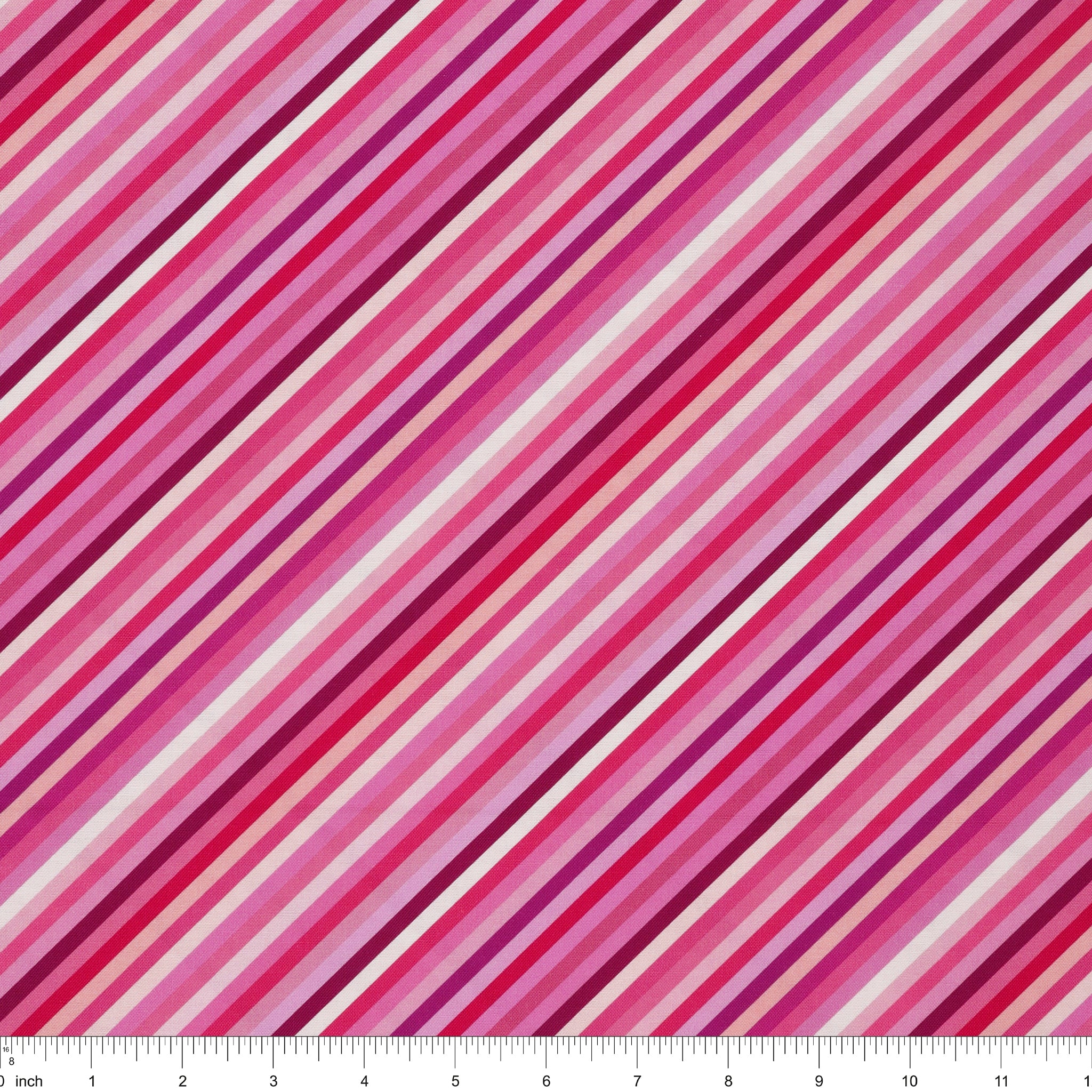 Animal Alphabet Fabric Collection - Stripes Pink - Image 3