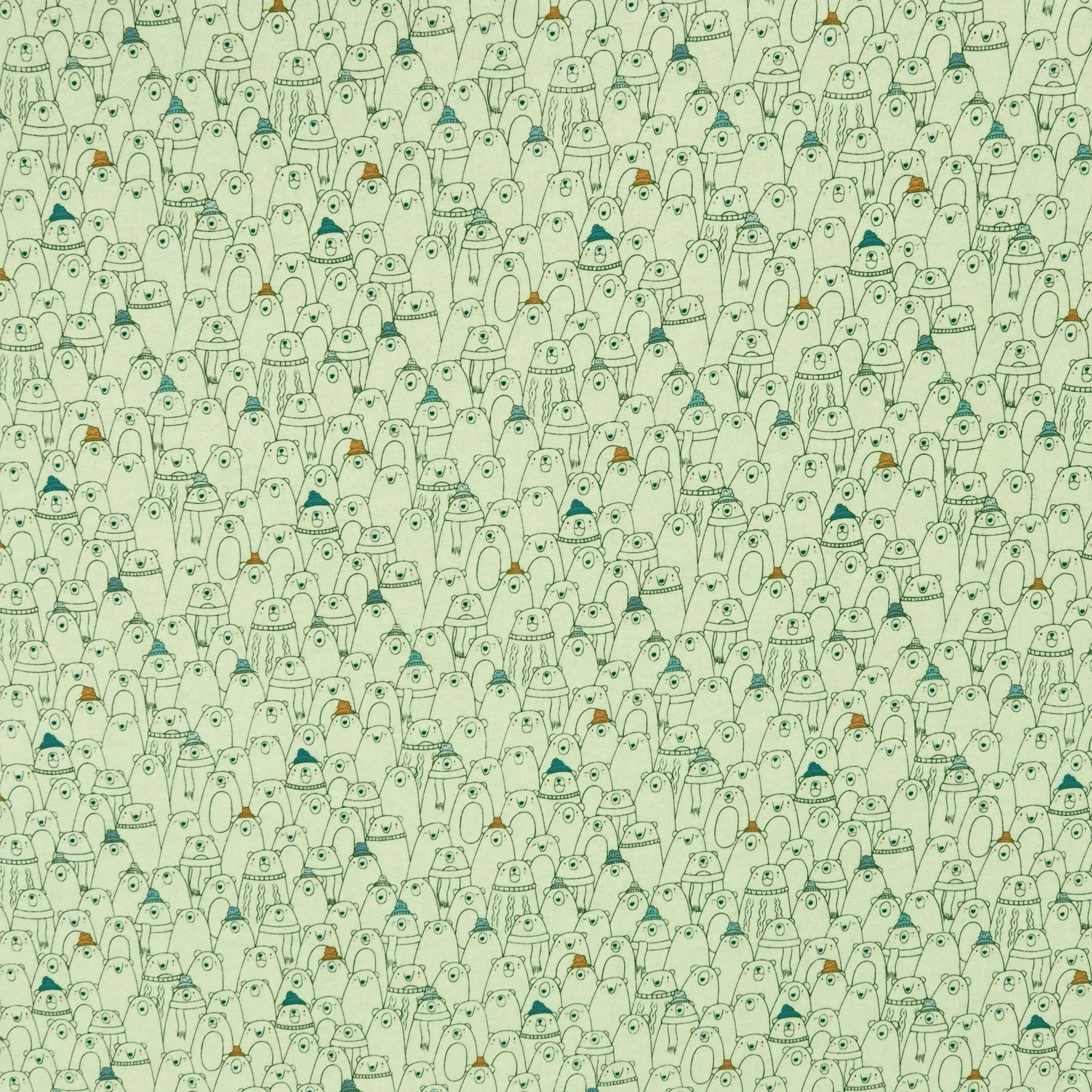 Arctic Tale Capsule Fabric Collection - Cozy Bears Joy in Flannel