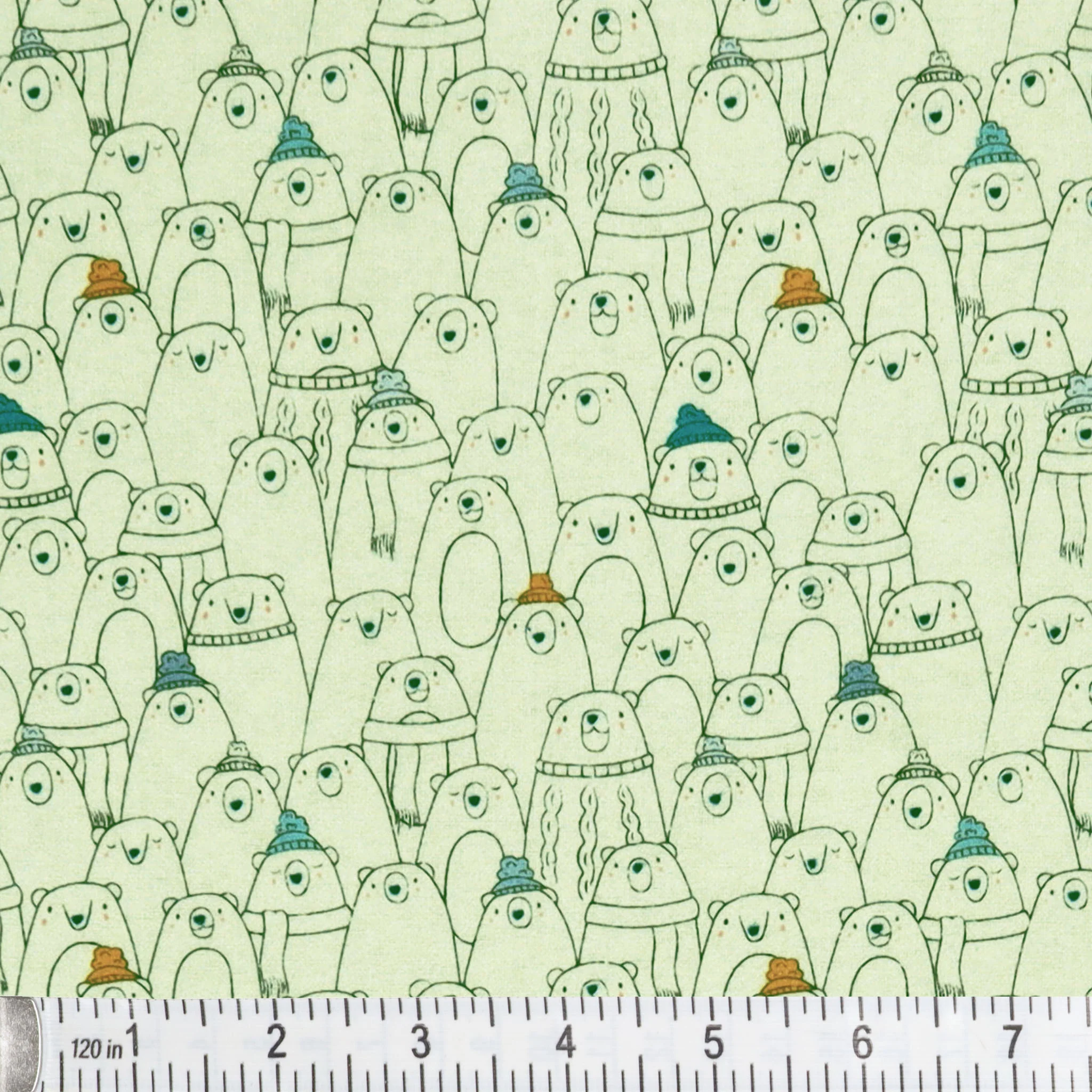 Arctic Tale Capsule Fabric Collection - Cozy Bears Joy in Flannel - Image 2