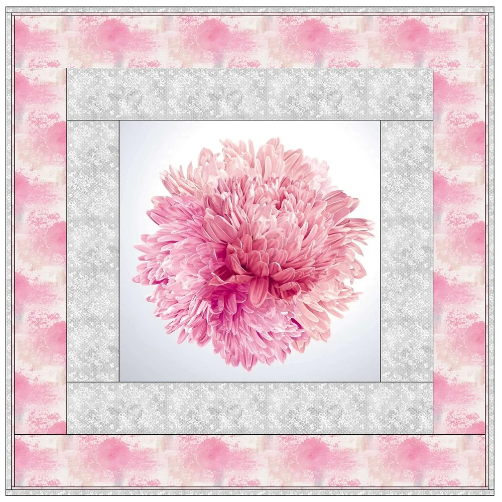 Aster Flower Wall Hanging 42" x 42" - Image 3