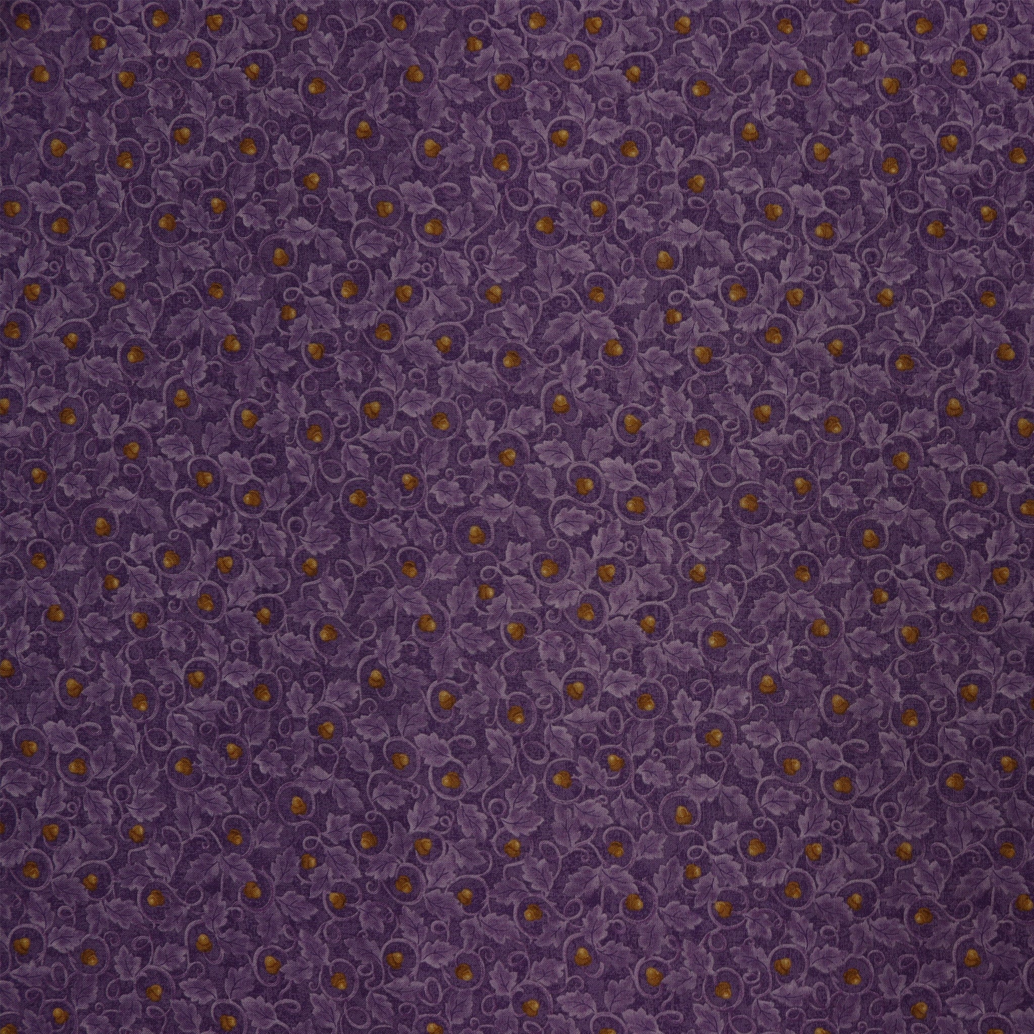Autumn Breeze Fabric Collection - Acorn Twirl Plum