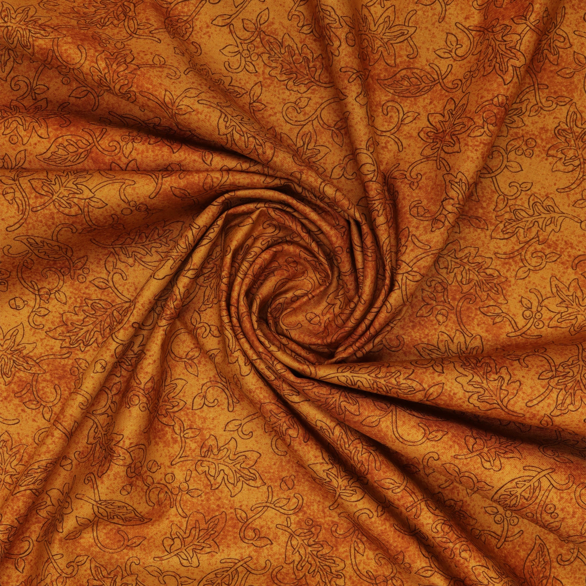 Autumn Breeze Fabric Collection - Drifting Silhouette Pumpkin - Image 2