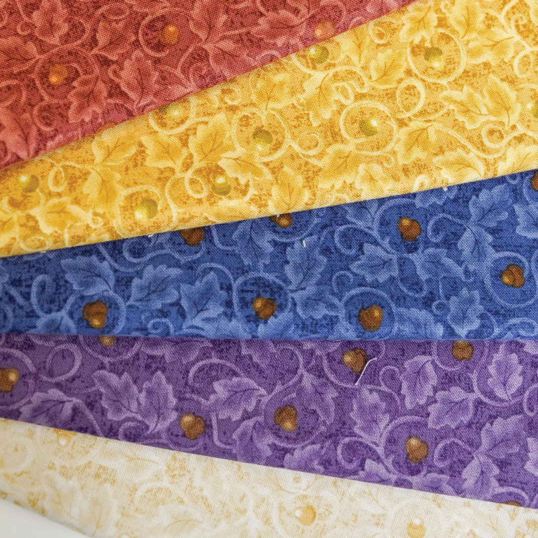 Autumn Breeze Fabric Collection - Dancing Leaves Red - Image 10