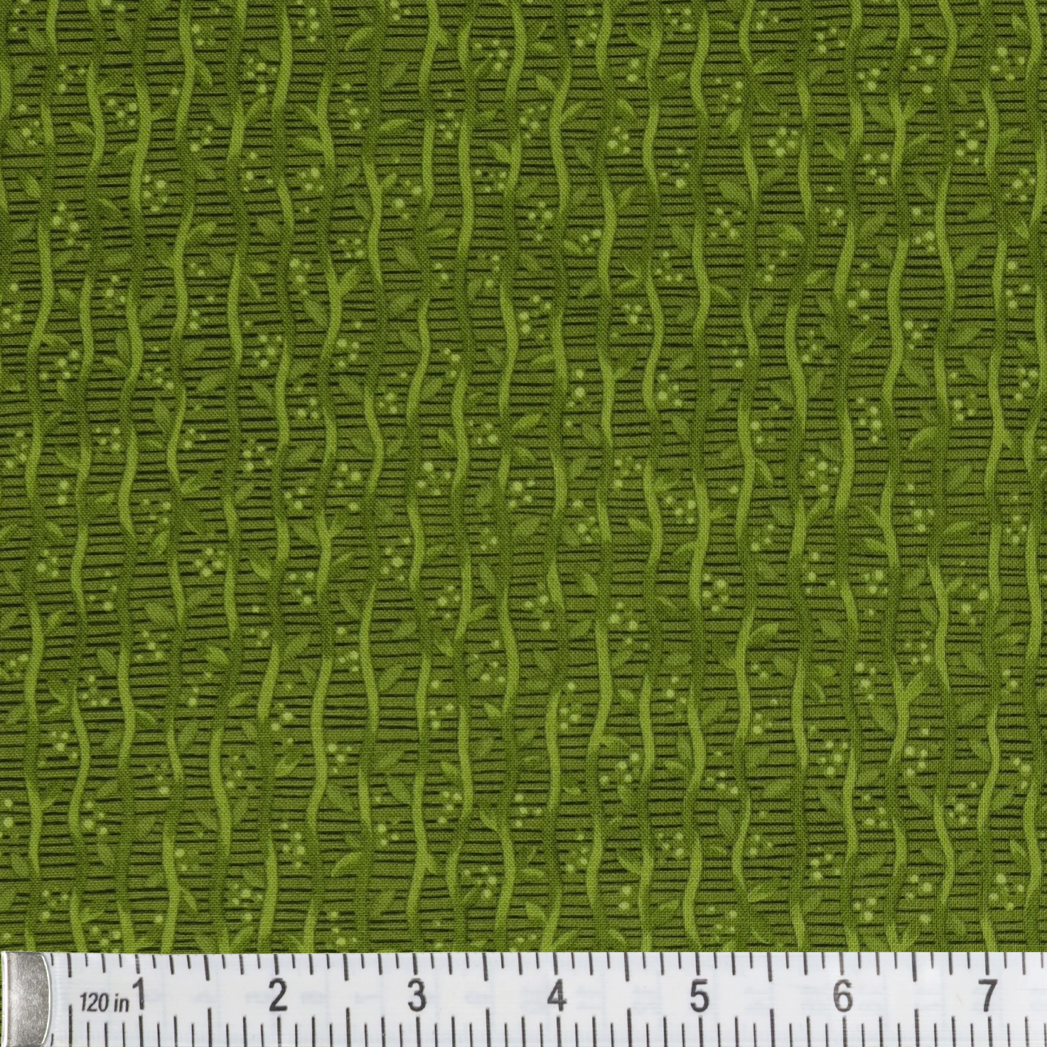 Autumn Breeze Fabric Collection - Harvest Stripe Green - Image 3