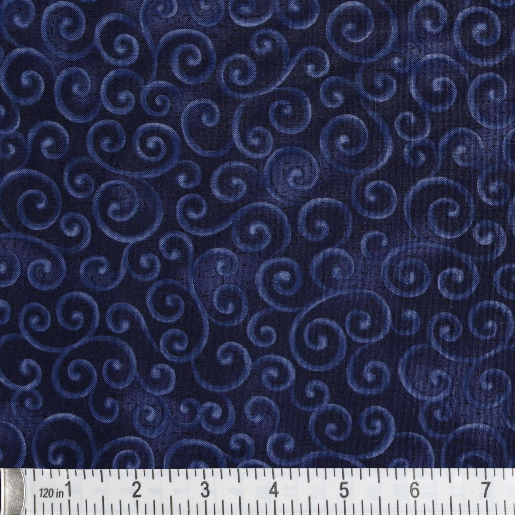 Autumn Breeze Fabric Collection - Swirling Winds Navy - Image 3