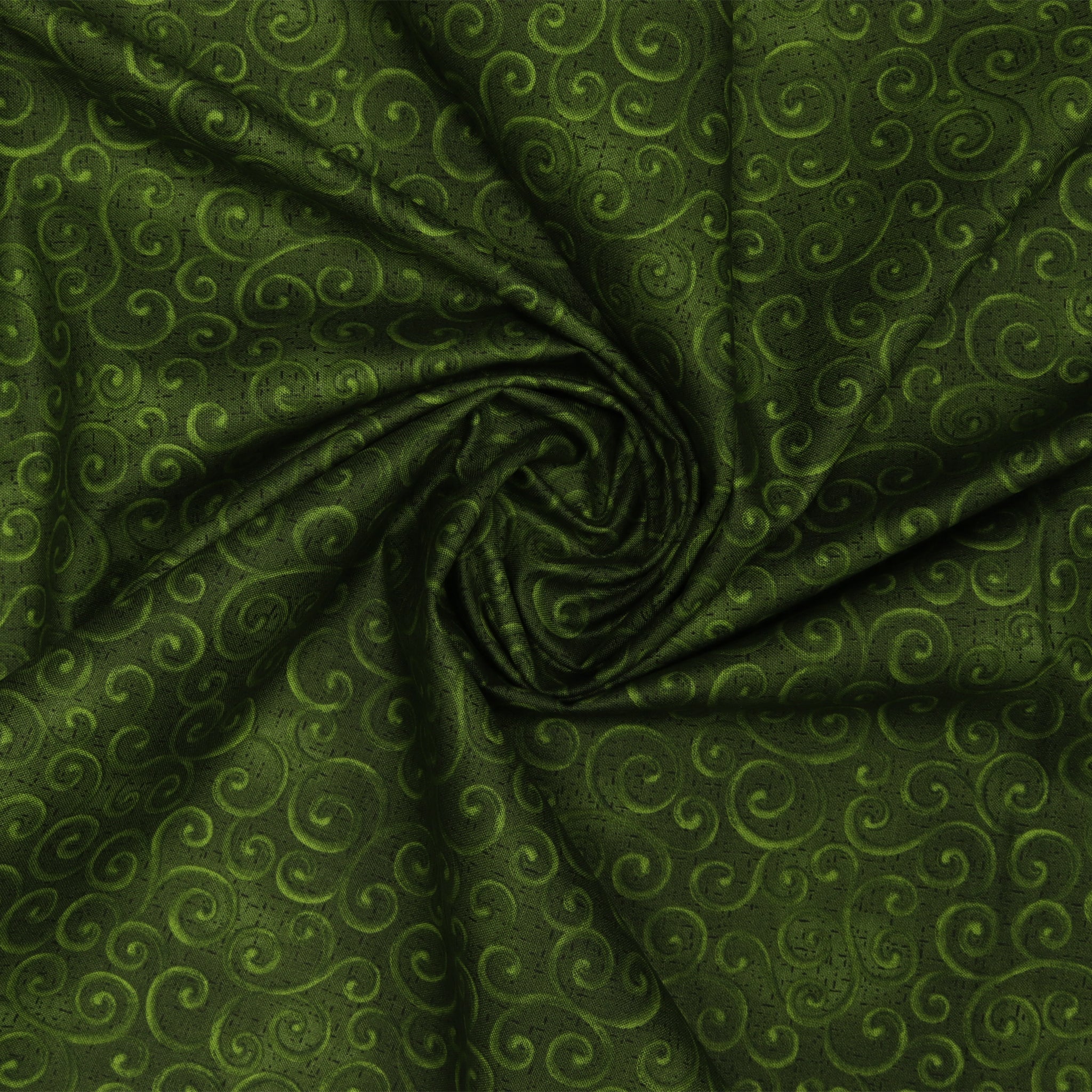 Autumn Breeze Fabric Collection - Swirling Winds Pine - Image 2