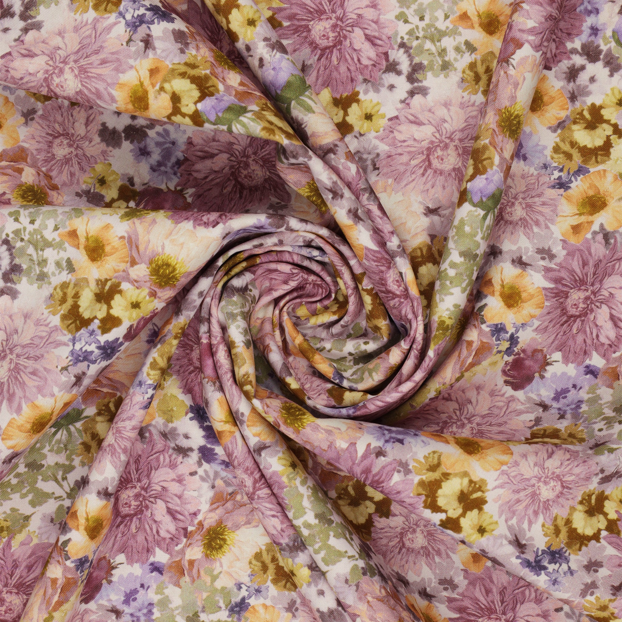 Aviva Fabric Collection - Bright Blossoms Lilac - Image 2