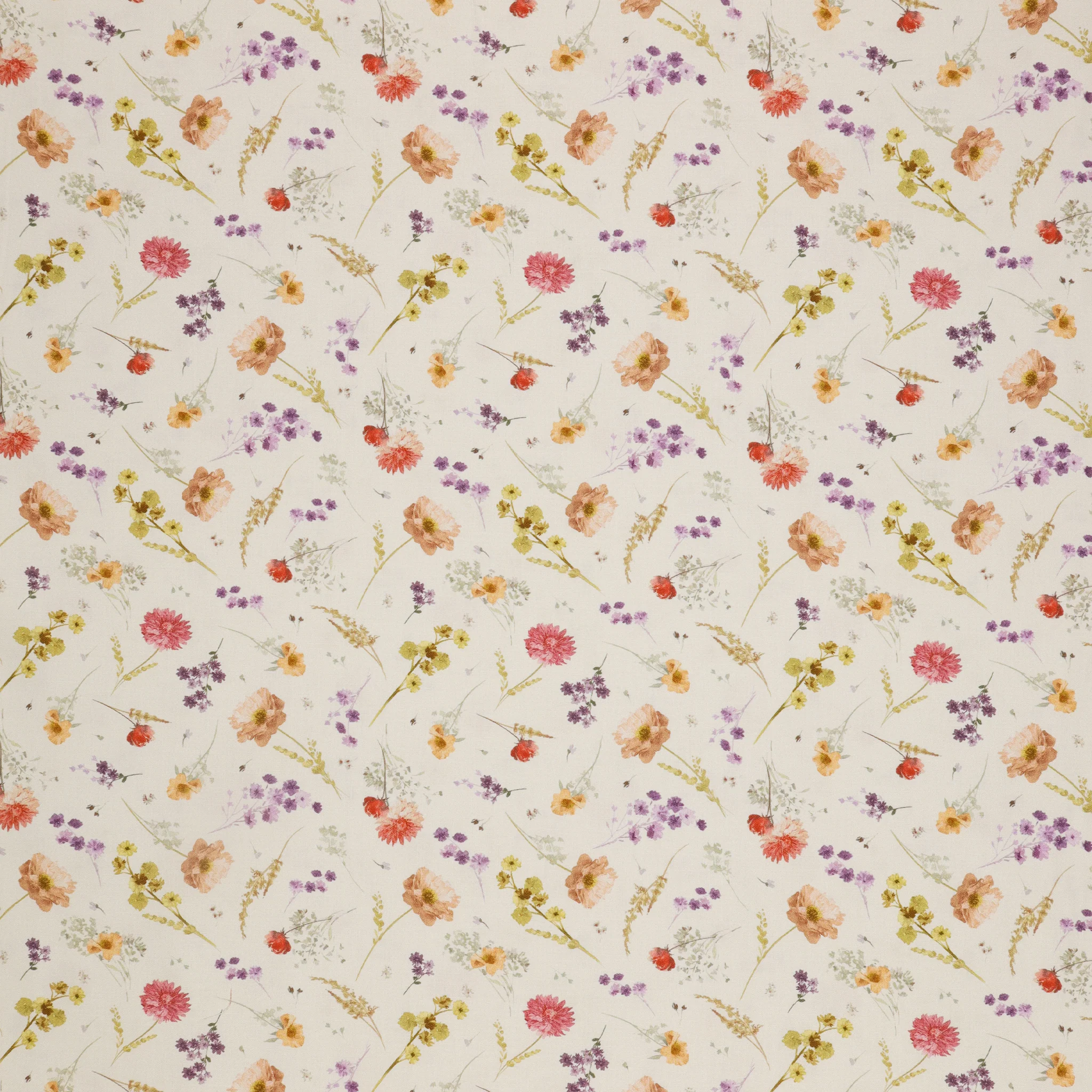 Aviva Fabric Collection - Floral Charm Ivory