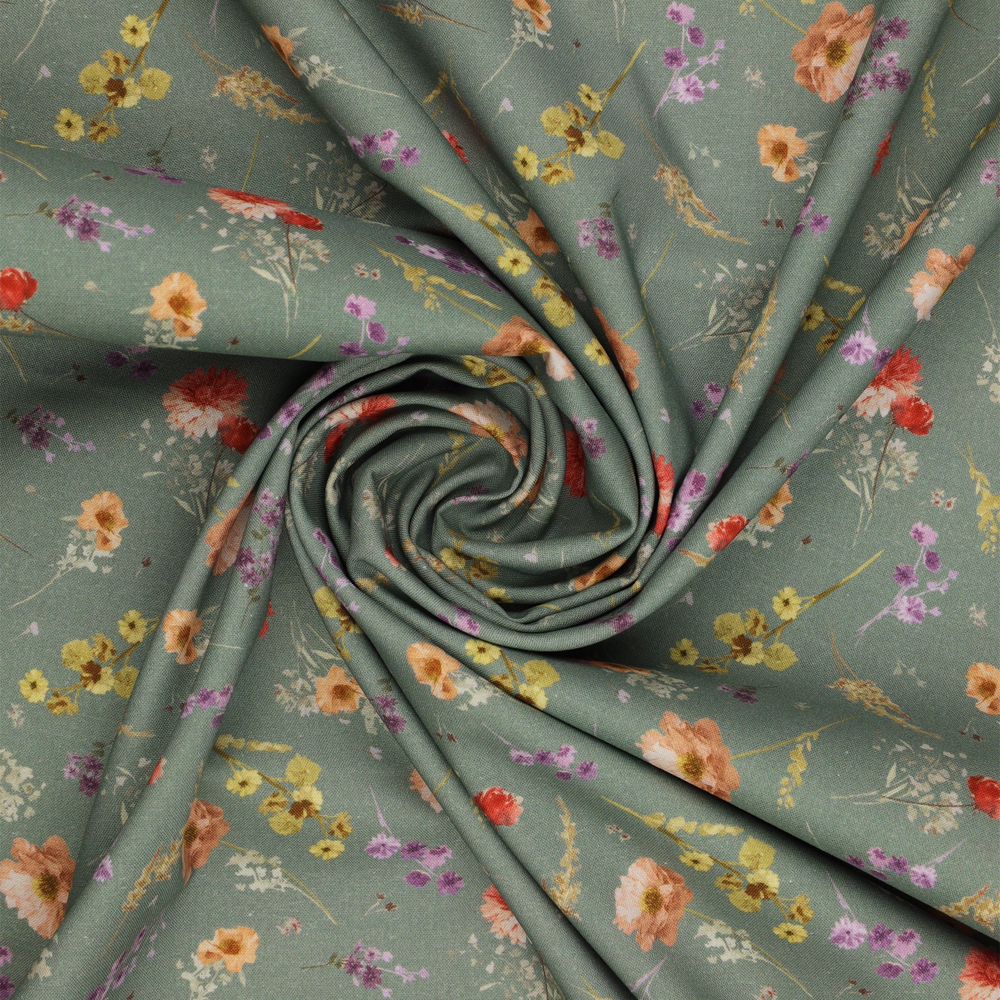 Aviva Fabric Collection - Floral Charm Thyme - Image 2