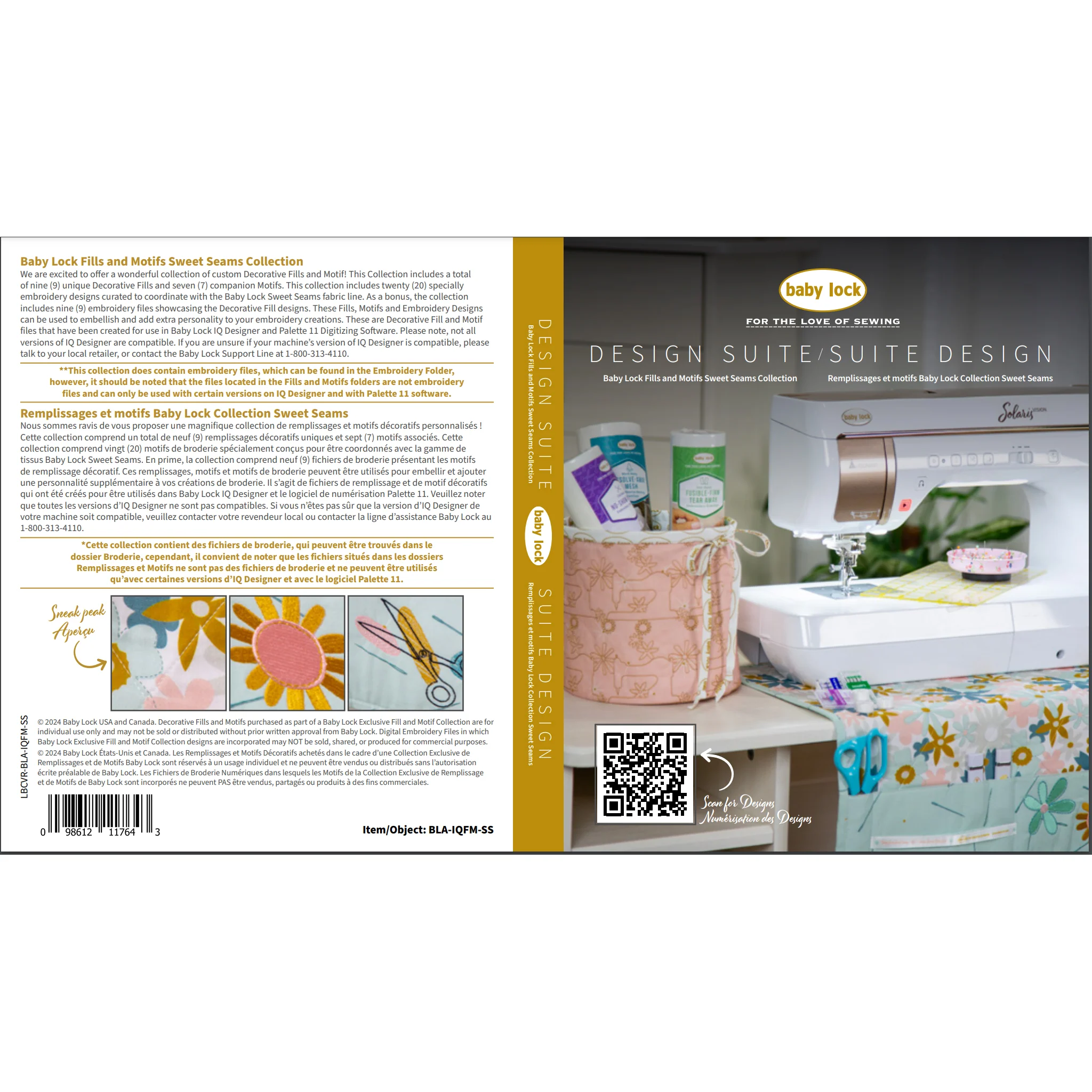 Baby Lock Fills and Motifs Sweet Seams Collection - Image 5