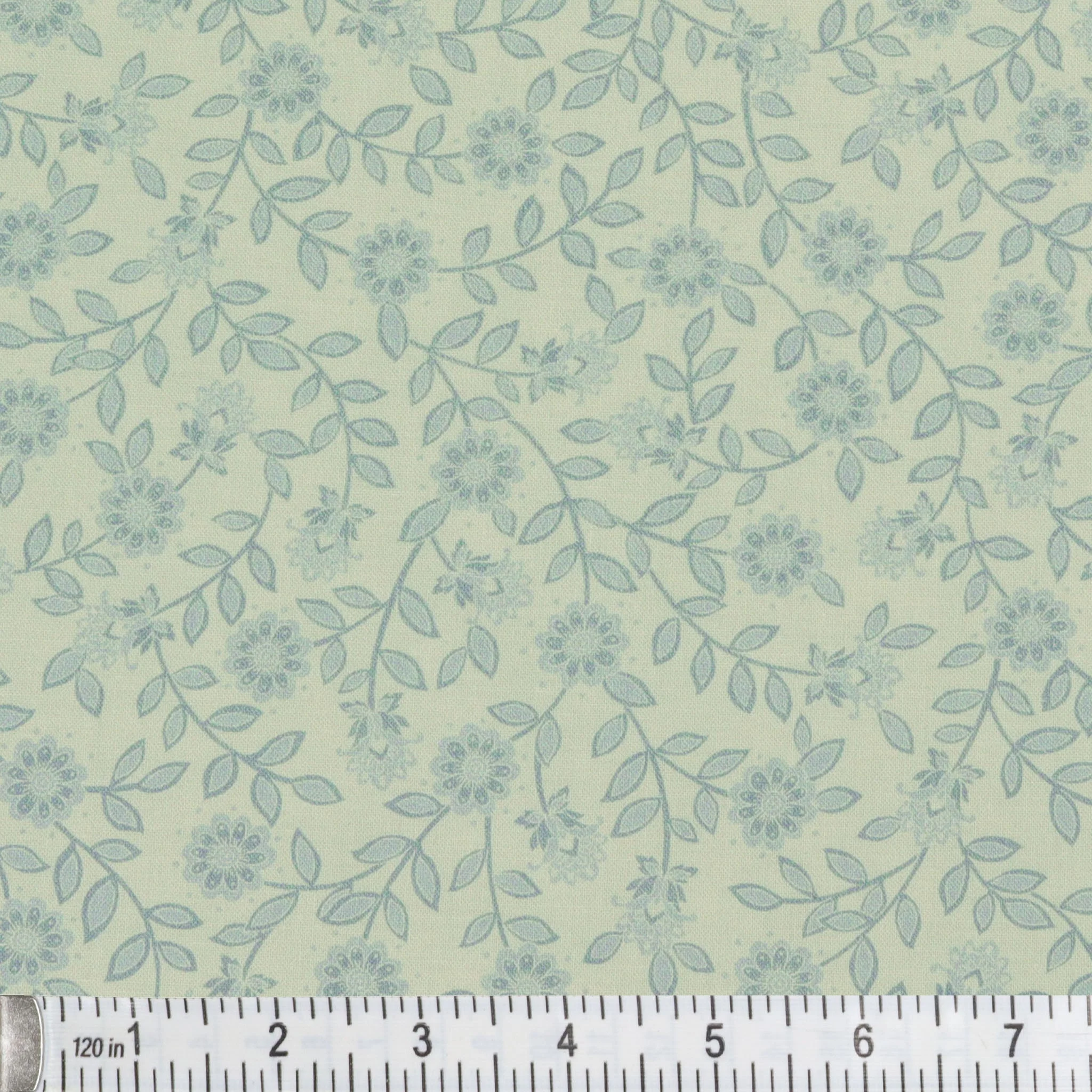 Backings & Basics 108" Wide Quilt Backing Fabric Collection - Field Floral Denim - Image 2