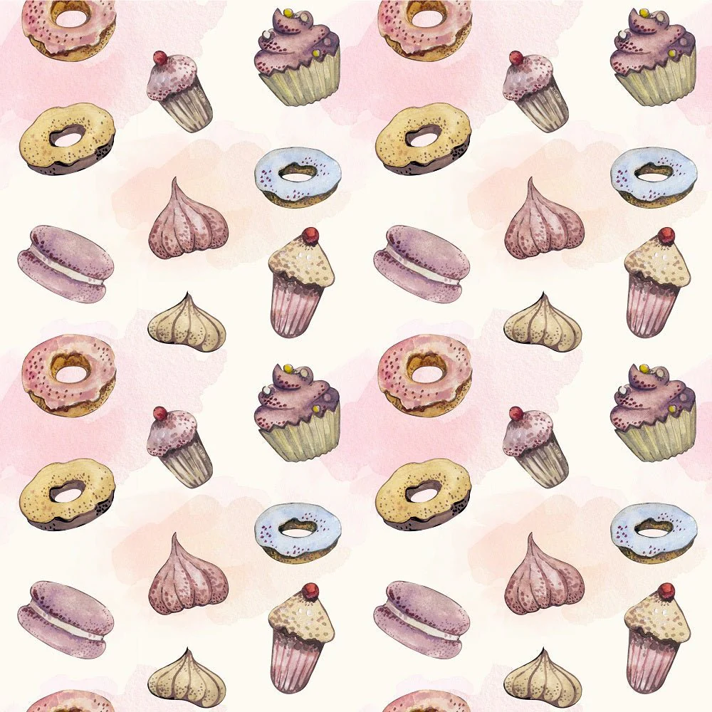 Baker Gnomes Tossed Sweets Fabric
